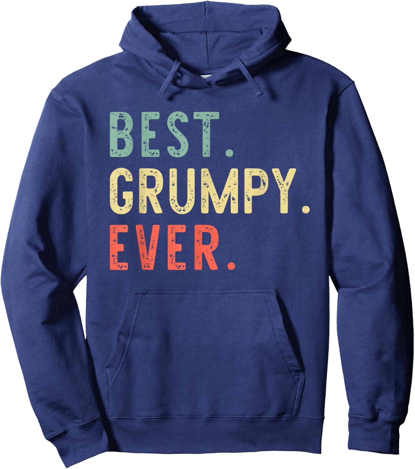 Best Grumpy Ever Funny Retro Vintage Hoodie - Hoodie | Navy