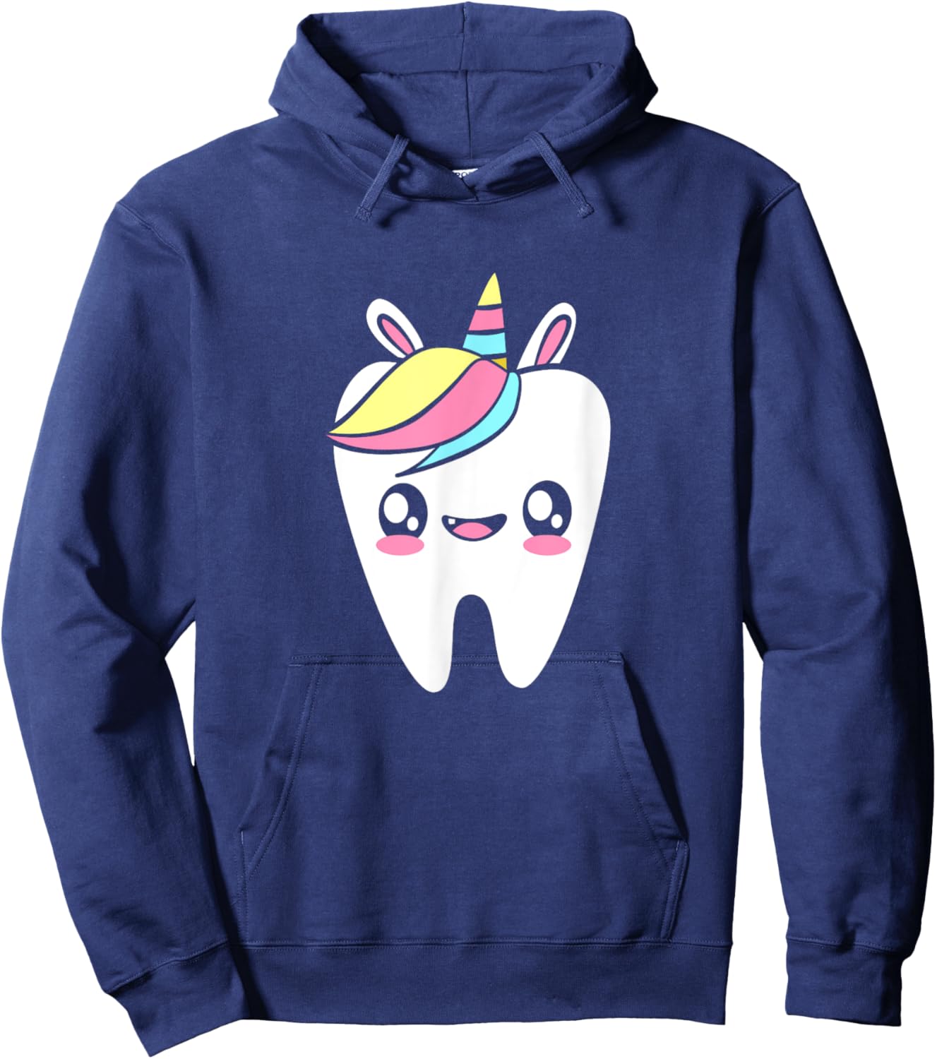Tooth Fairy Squad Dental Rainbow Unicorn Hoodie - Hoodie | Navy