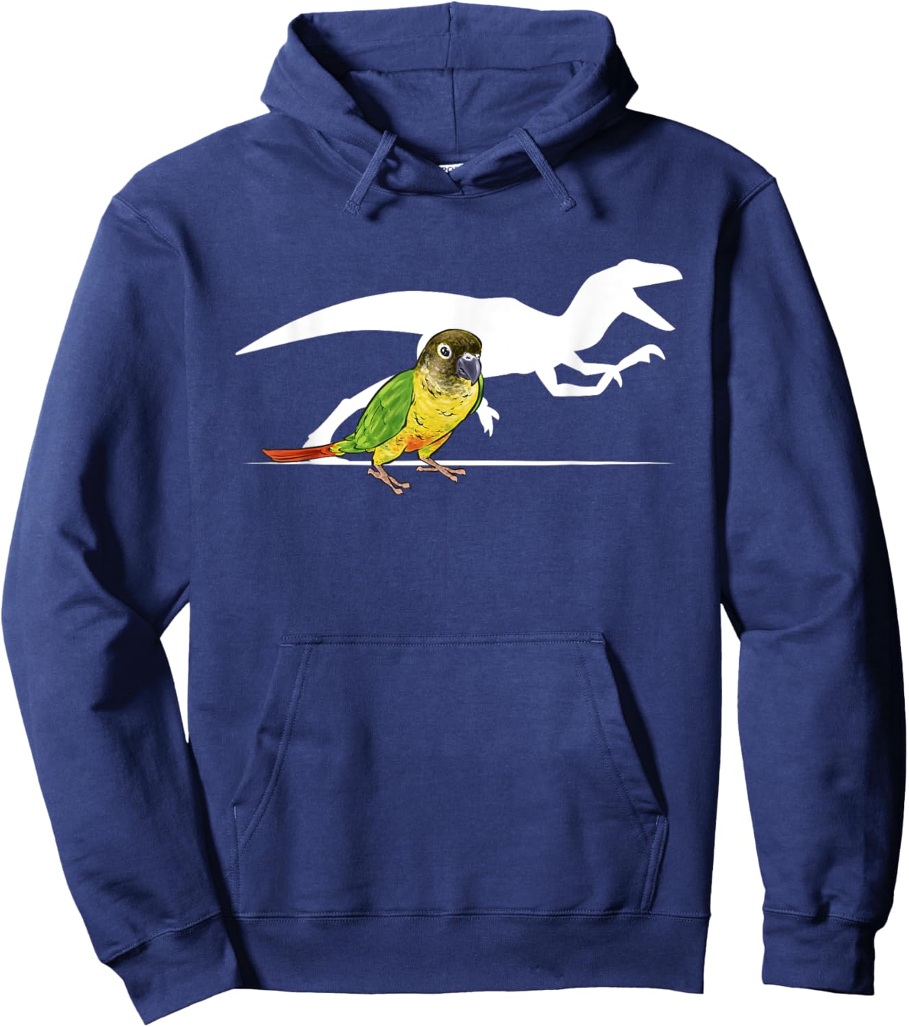 Green Cheeked Conure Raptor Dinosaur Parrot Bird Conure Hoodie - Hoodie | Navy