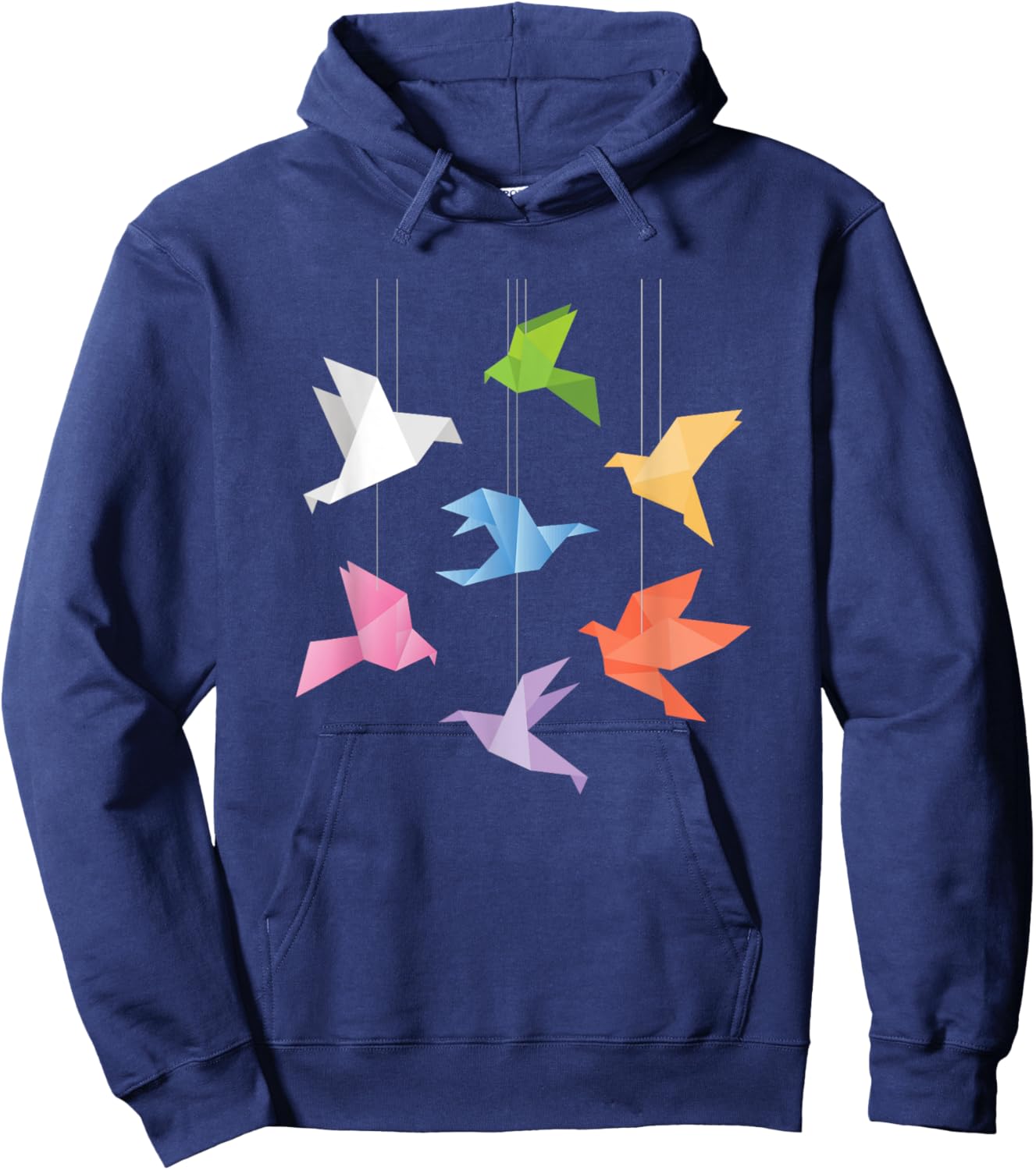 Paper Cranes - Origami Birds Origamist Paper Folding Artist Hoodie - Hoodie | Navy