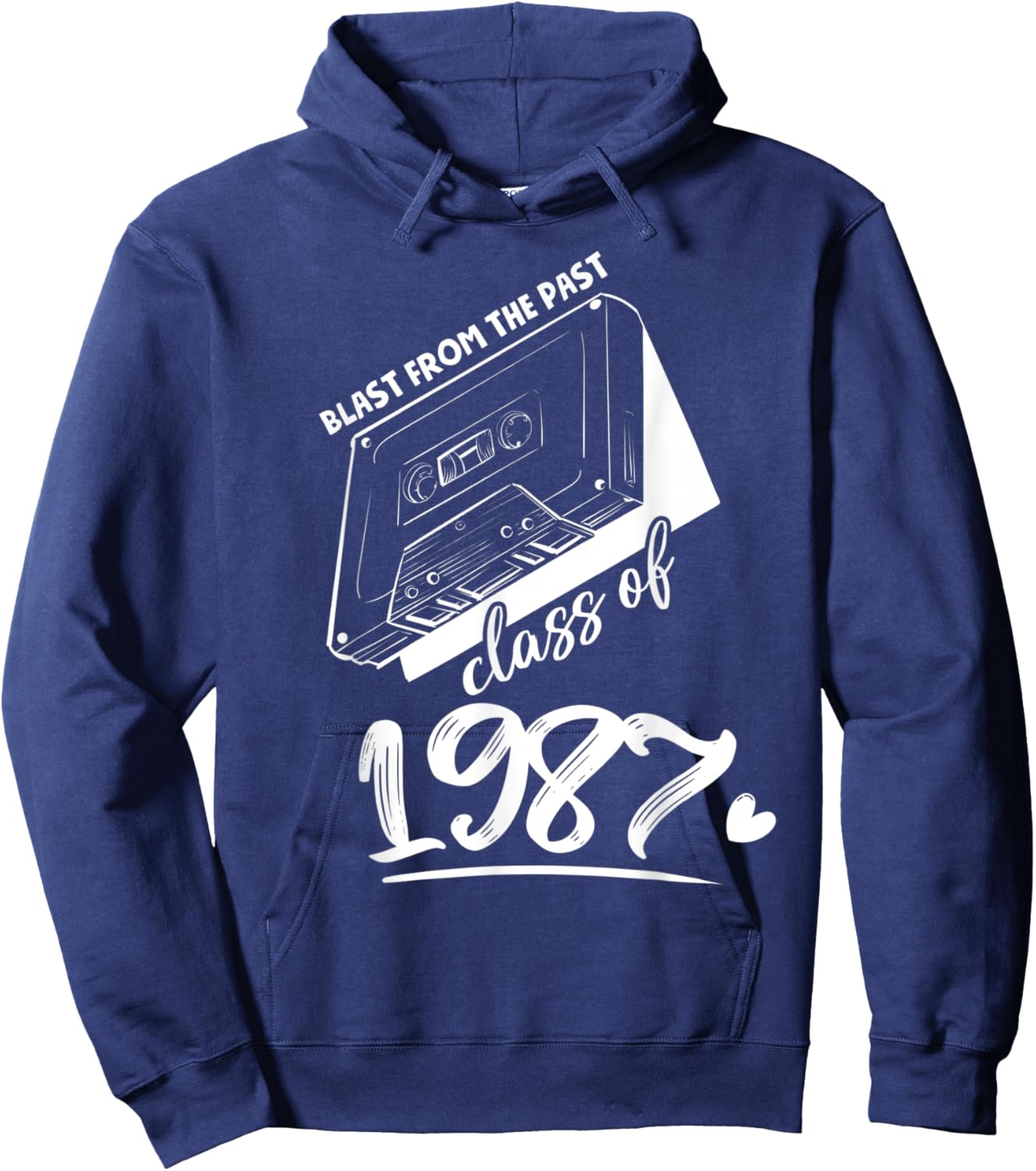 Reunion Class of 1987 School Graduation Blast From The Past Hoodie - Hoodie | Navy