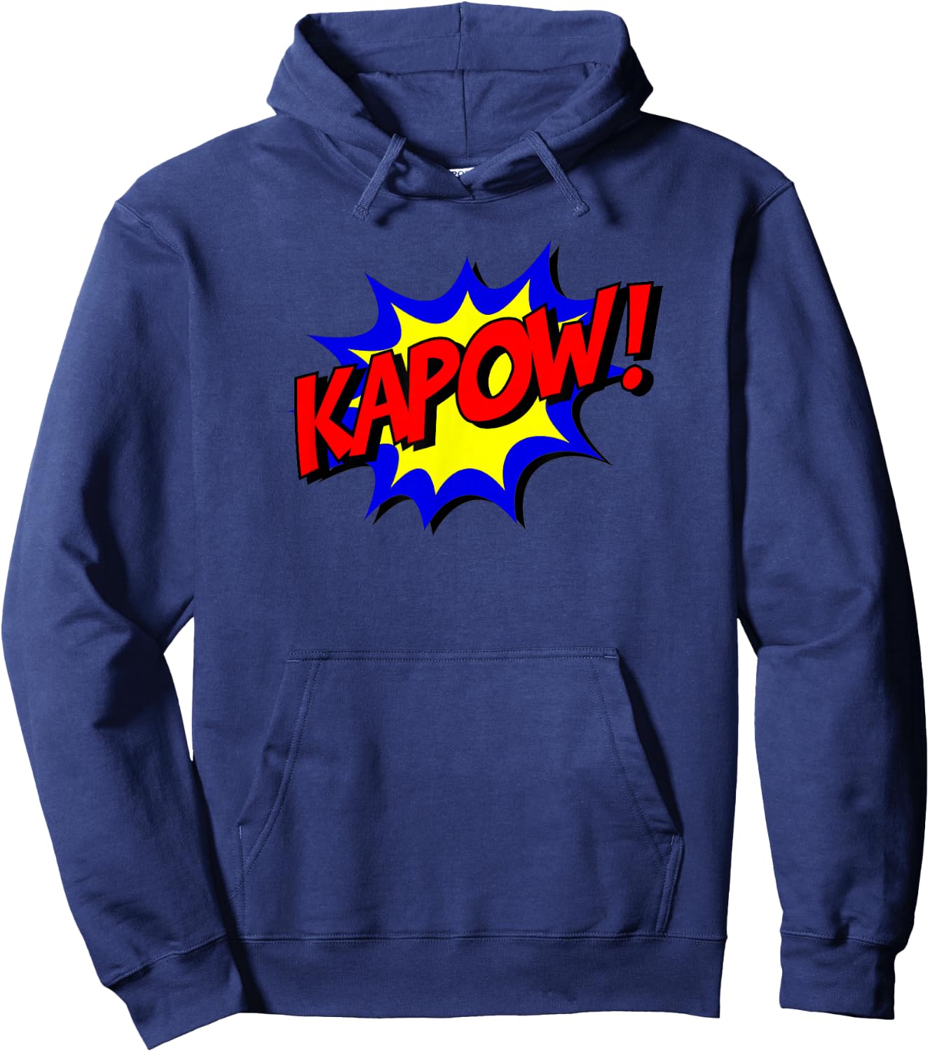 Kapow! Comic Book Nostalgic 1980s Design Shirt Hoodie - Hoodie | Navy