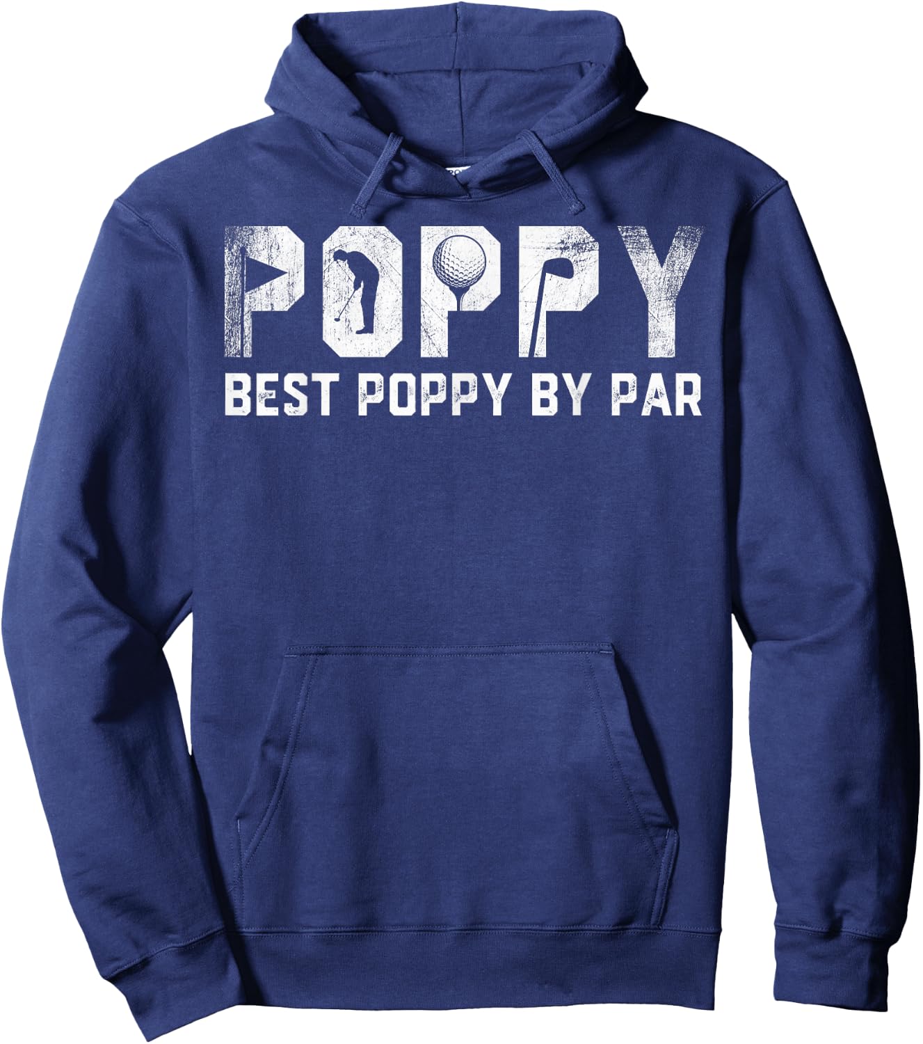 Best Poppy By Par Fathers Day Gift Golf Lover Golfer Hoodie - Hoodie | Navy