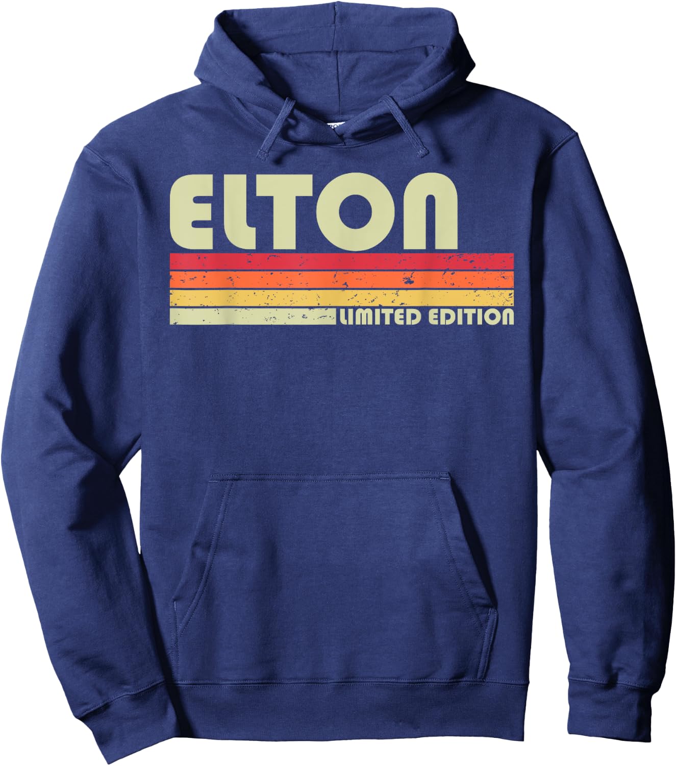 ELTON Gift Name Personalized Funny Retro Vintage Birthday Hoodie - Hoodie | Navy