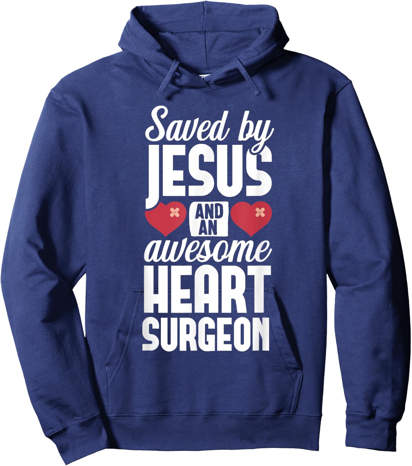 Open Heart Surgery Survivor Jesus Bypass Recovery Hoodie - Hoodie | Navy