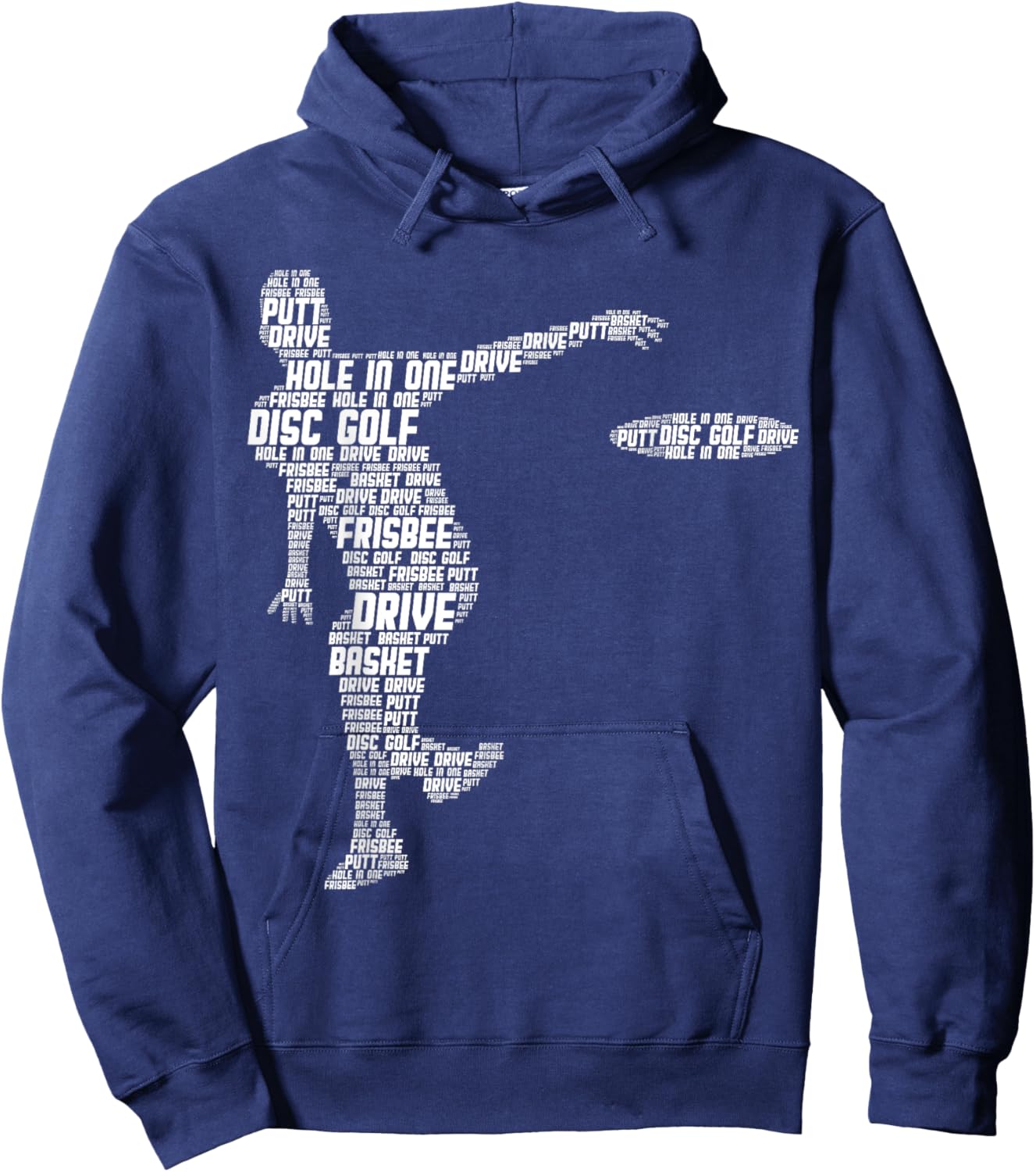 Disc Golf Frisbee Men Kids Hoodie - Hoodie | Navy