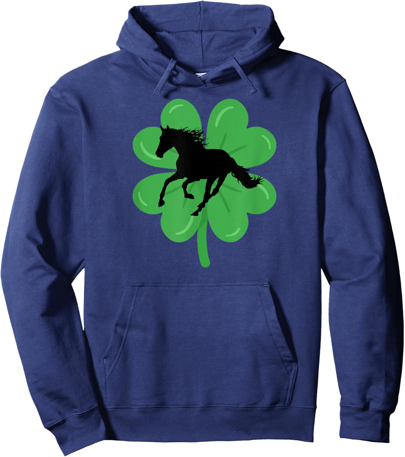 St Patricks Day Horse Lover Equestrian Rider Women Teen Girl Hoodie - Hoodie | Navy