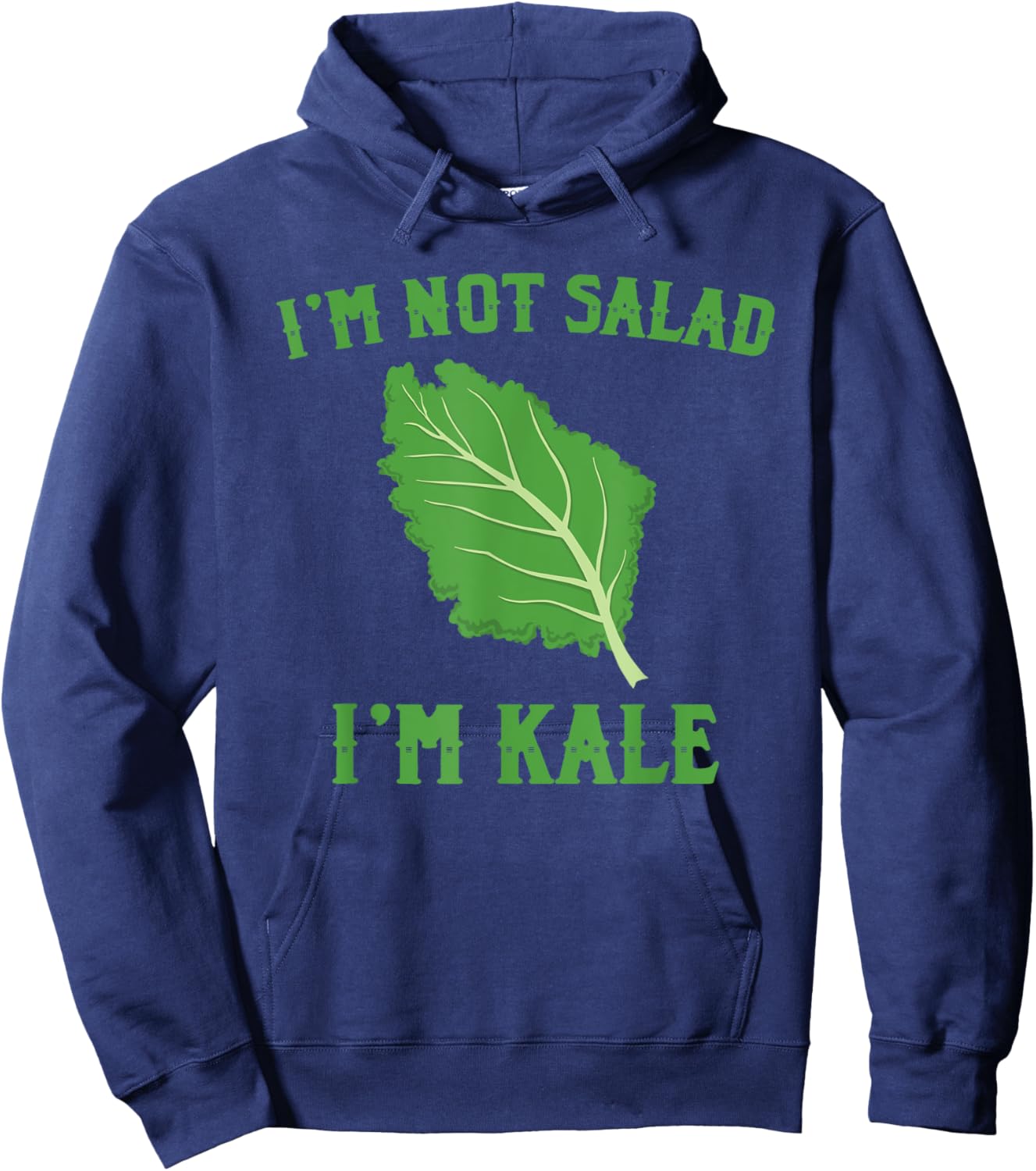 Funny Kale Costume Vegetarian Love Salad Hoodie - Hoodie | Navy