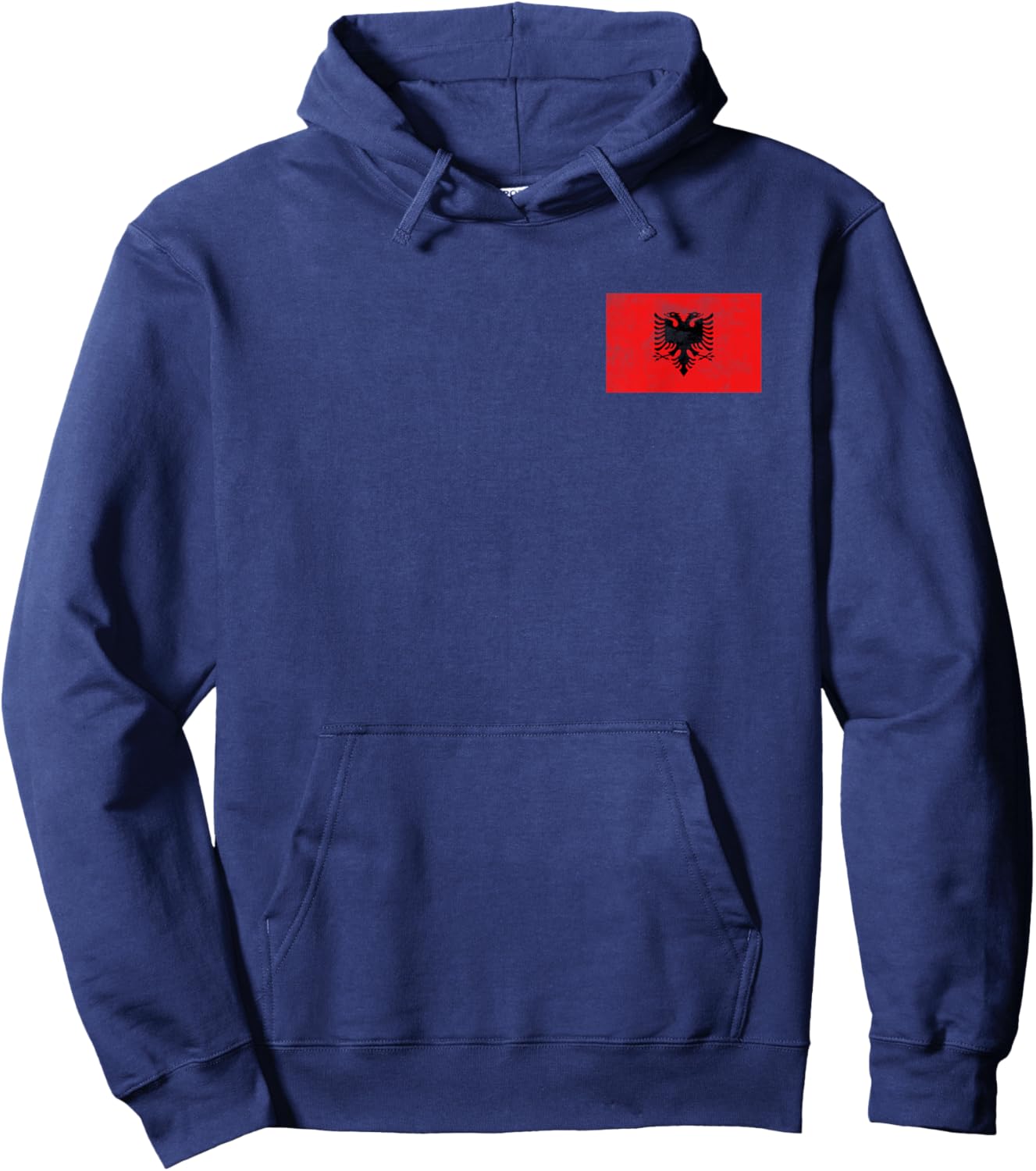 Albanien-Flaggen-Grafik für Männer, Frauen, Kinder Hoodie - Hoodie | Navy