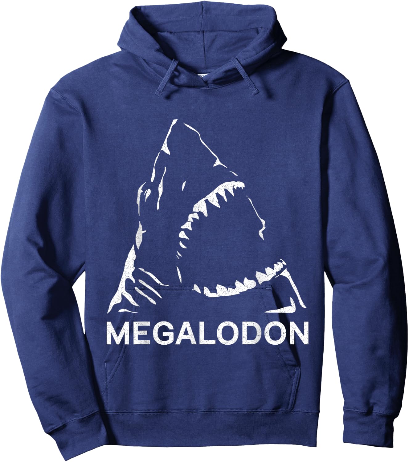 Megalodon Giant Shark Fossil Prehistoric Paleontologist Hoodie - Hoodie | Navy