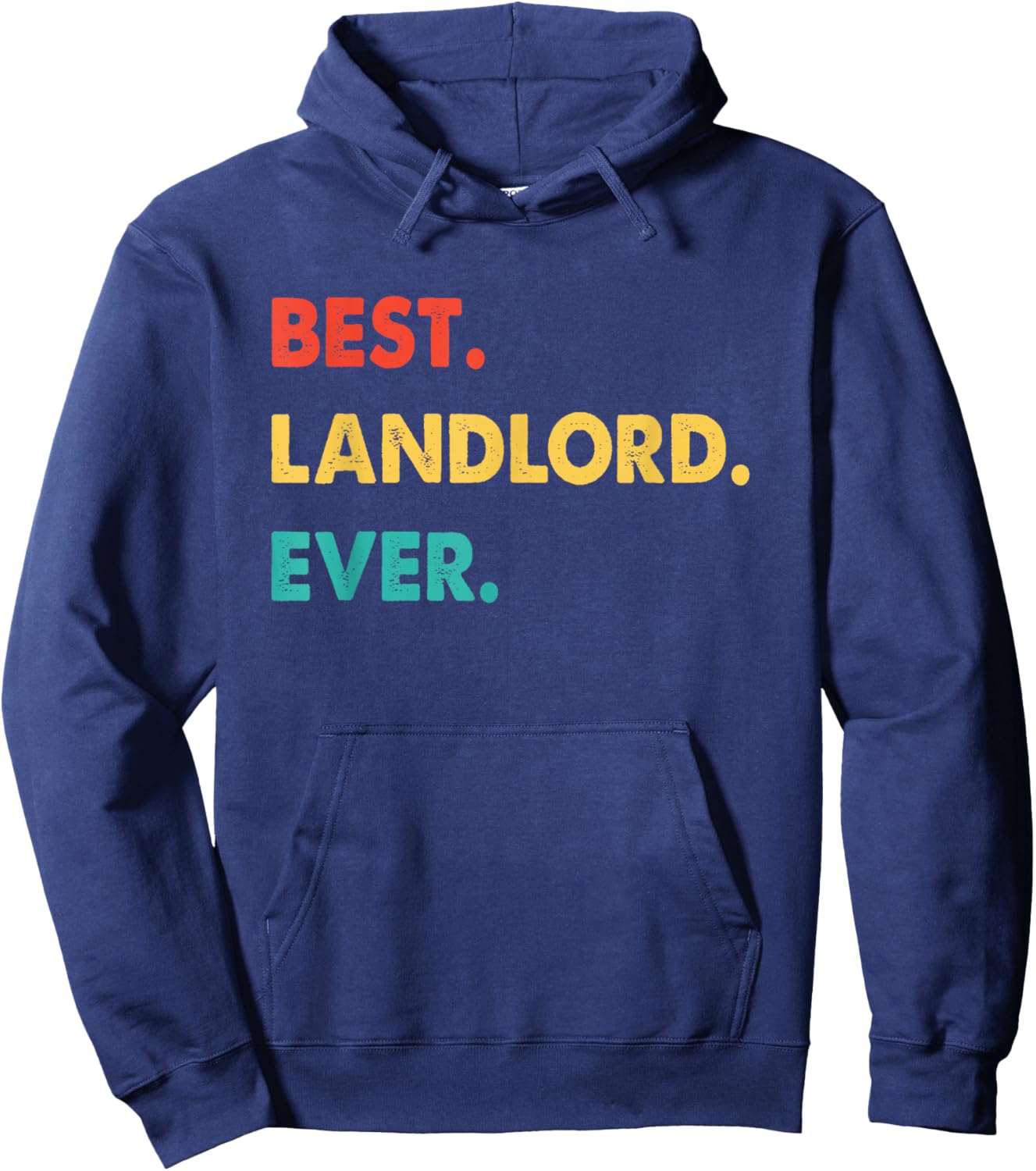 Landlord Profession Retro Best Landlord Ever Hoodie - Hoodie | Navy