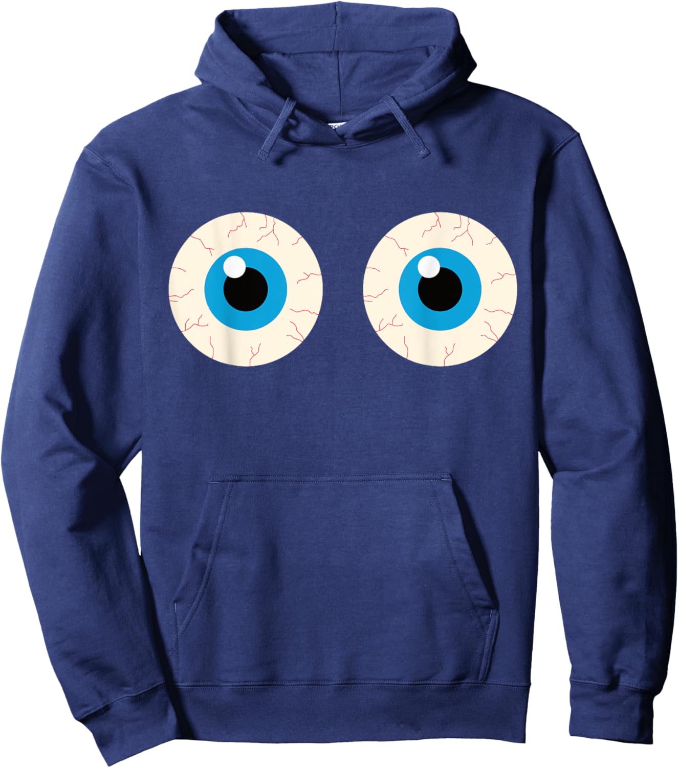 Boob Eyes Funny Halloween Boobie Adult Humor Simple Costume Hoodie - Hoodie | Navy