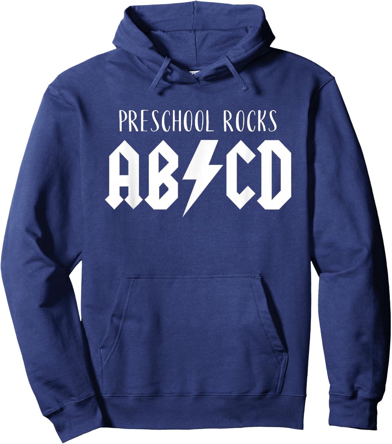 Preschool Rocks Teacher Back to School ABCD Rock First Day Hoodie - Hoodie | Navy