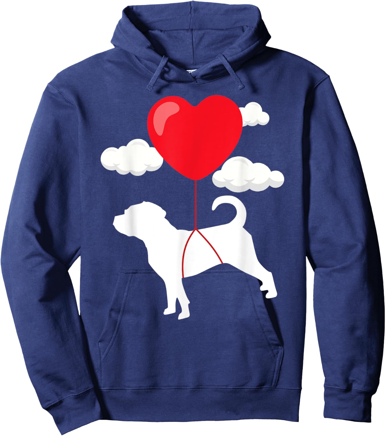 Puggle Valentine's Day Shirt Valentines Gift Dog Owner Hoodie - Hoodie | Navy