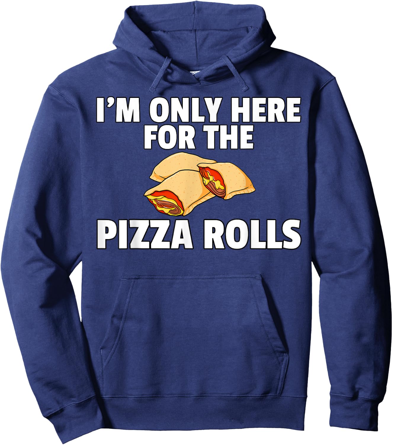 Pizza Rolls Funny Cheese Snack Hoodie - Hoodie | Navy