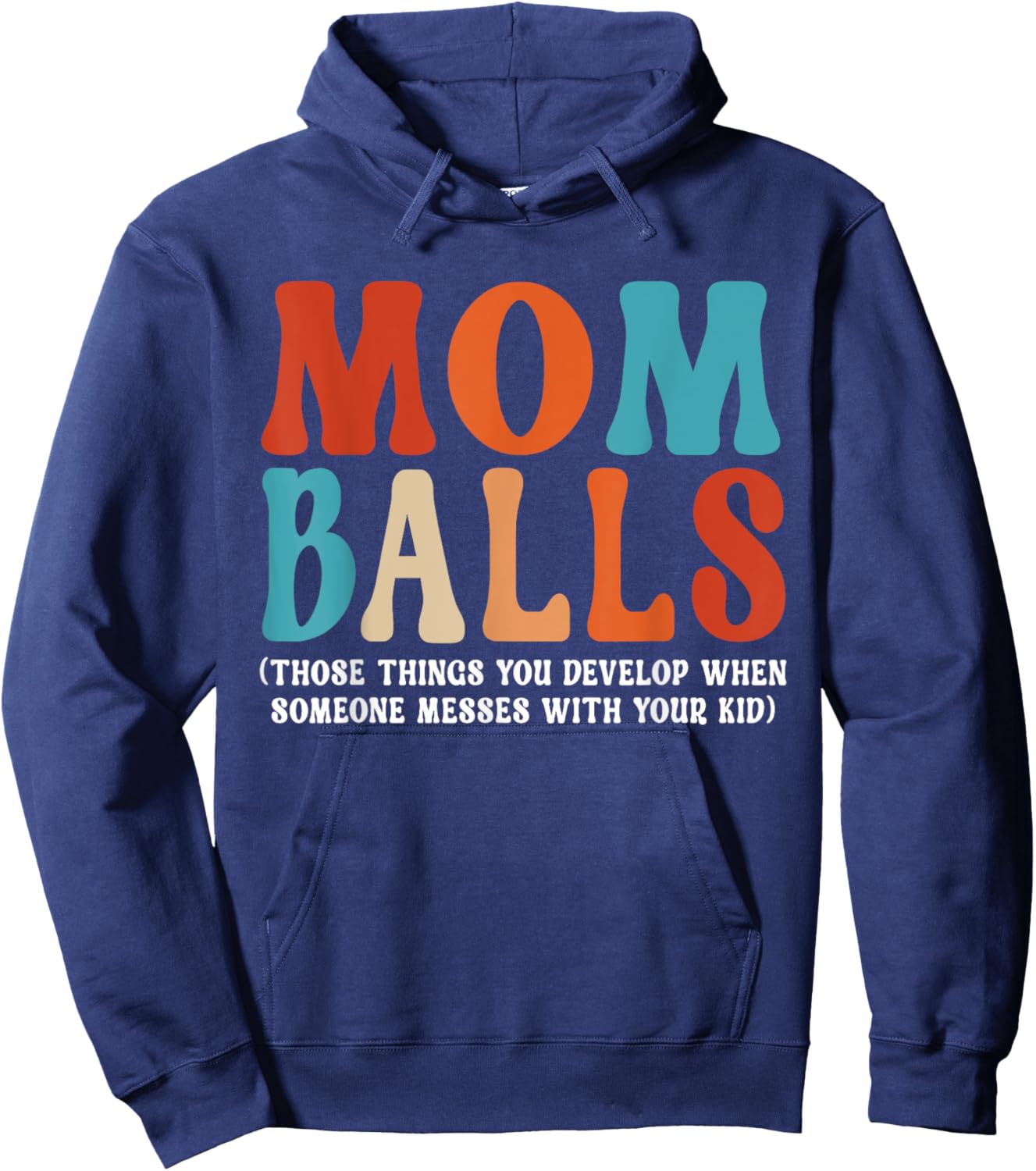 Mom Balls Hoodie - Hoodie | Navy
