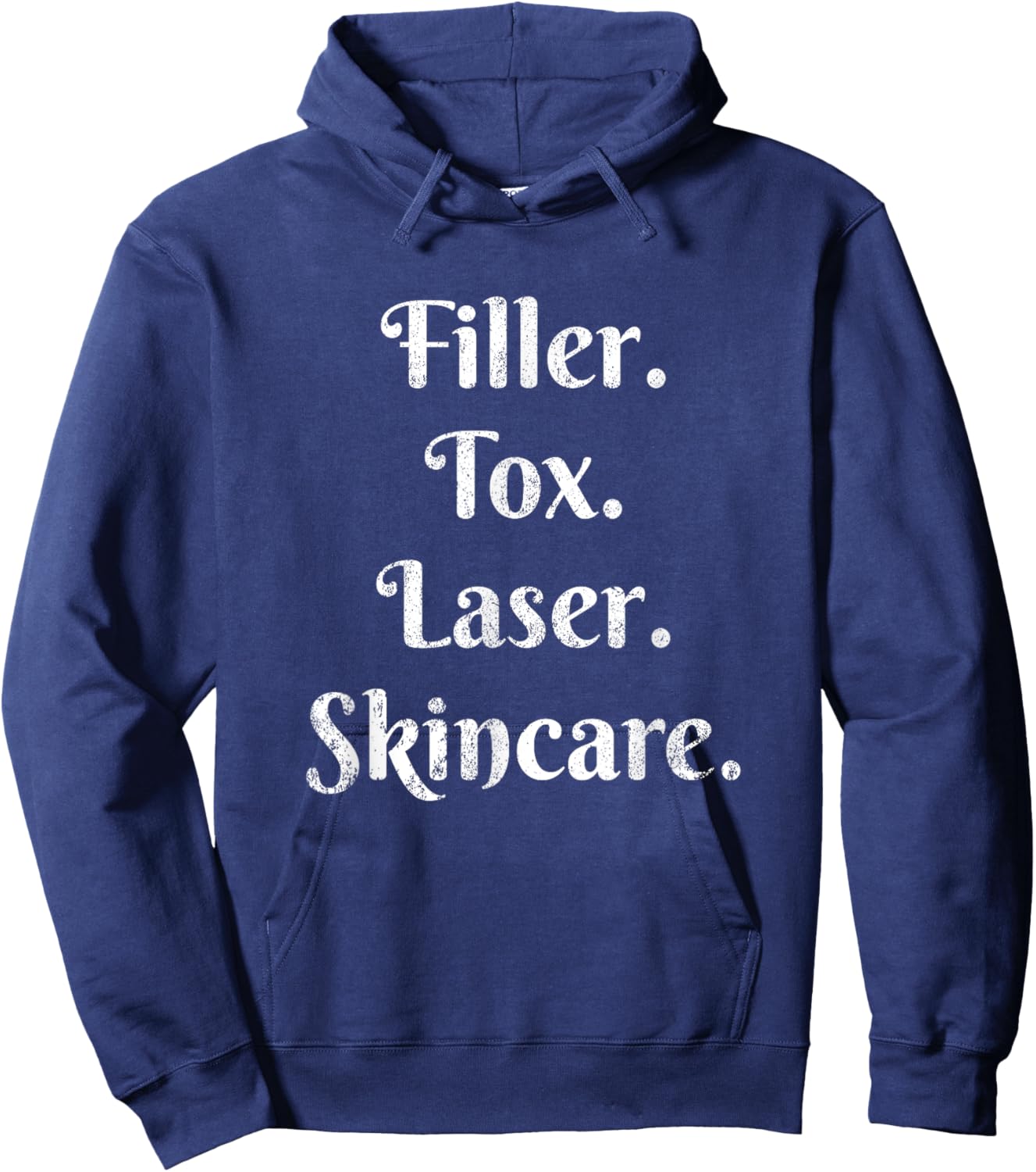 Vintage Filler Tox Laser Skincare Esthetic Nurse Injector Hoodie - Hoodie | Navy