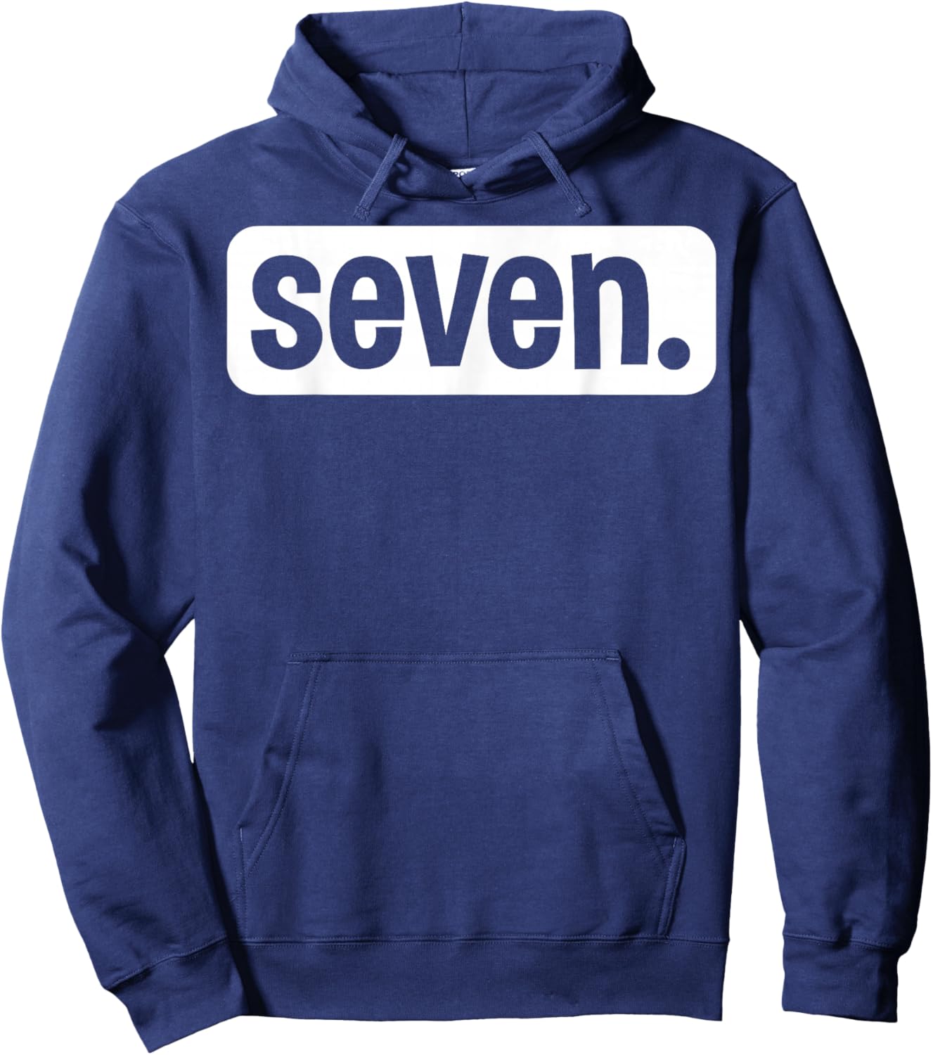 Seven Seventh Birthday 7 Year Old Boy 7th Birthday Girl Hoodie - Hoodie | Navy