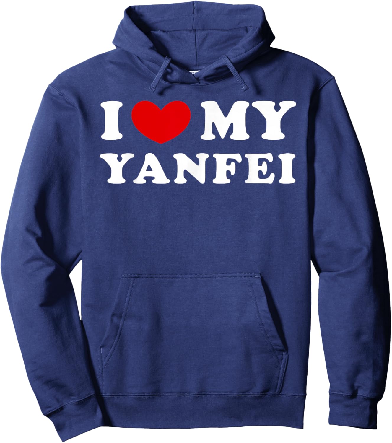 I Love My Yanfei, I Heart My Yanfei Hoodie - Hoodie | Navy