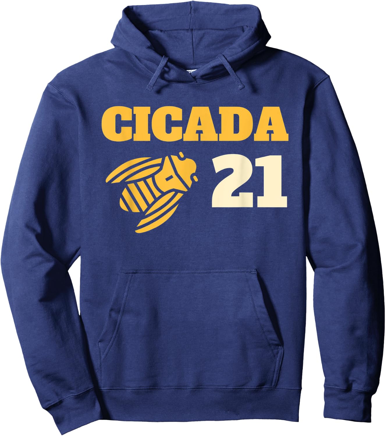 Cicada 21 Bug Lover Simple Graphic Entomologist Hoodie - Hoodie | Navy