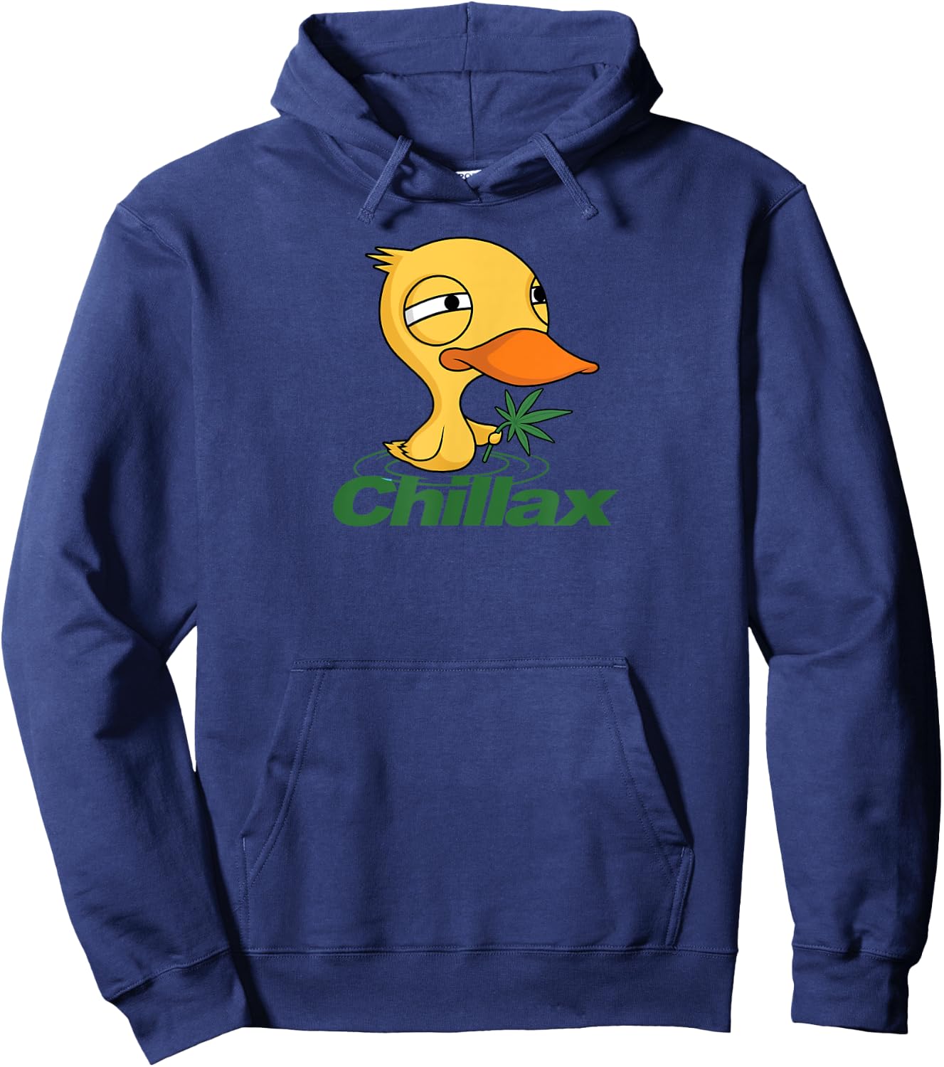 Chillax Funny Marijuana Duck - relaxing Hoodie - Hoodie | Navy