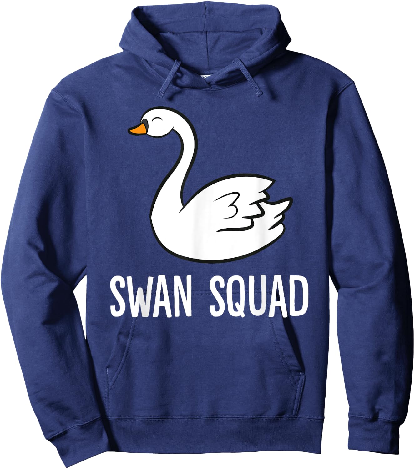 Swan Squad Funny Swan Bird Hoodie - Hoodie | Navy