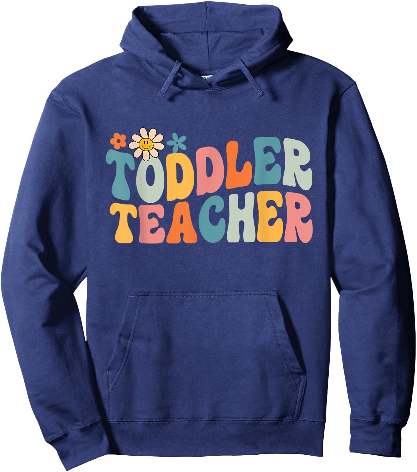 Groovy Toddler Teacher Appreciation Back To School Women Girls Kids Hoodie - Hoodie | Navy