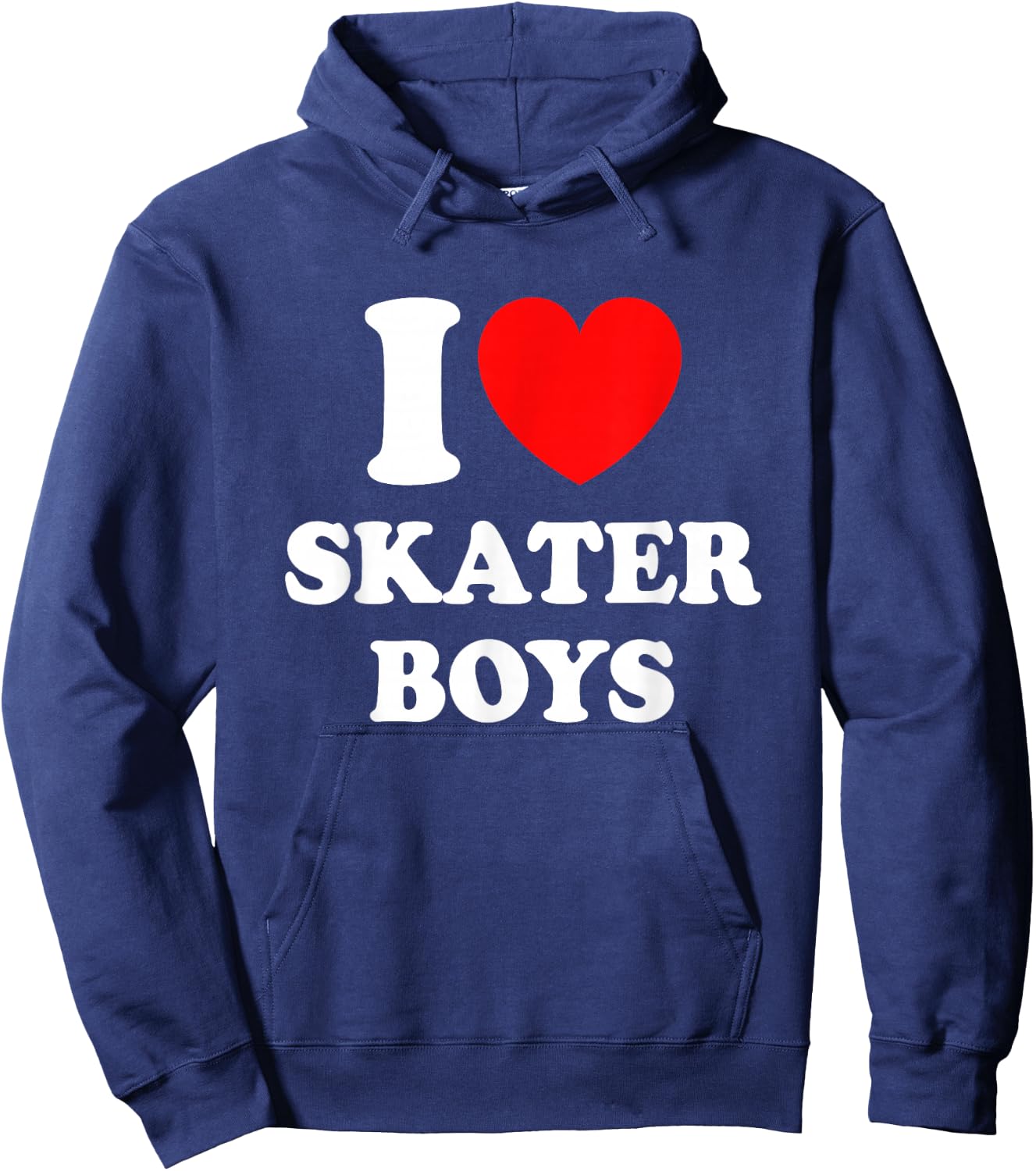 I Love Skater Boys for Skateboard Girls Mothers Day Hoodie - Hoodie | Navy