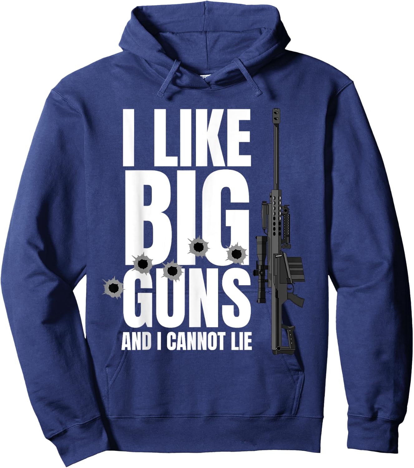 Barrett 50Cal Gun Love 2nd Amendment Adult Pro Gun Men Women Hoodie - Hoodie | Navy