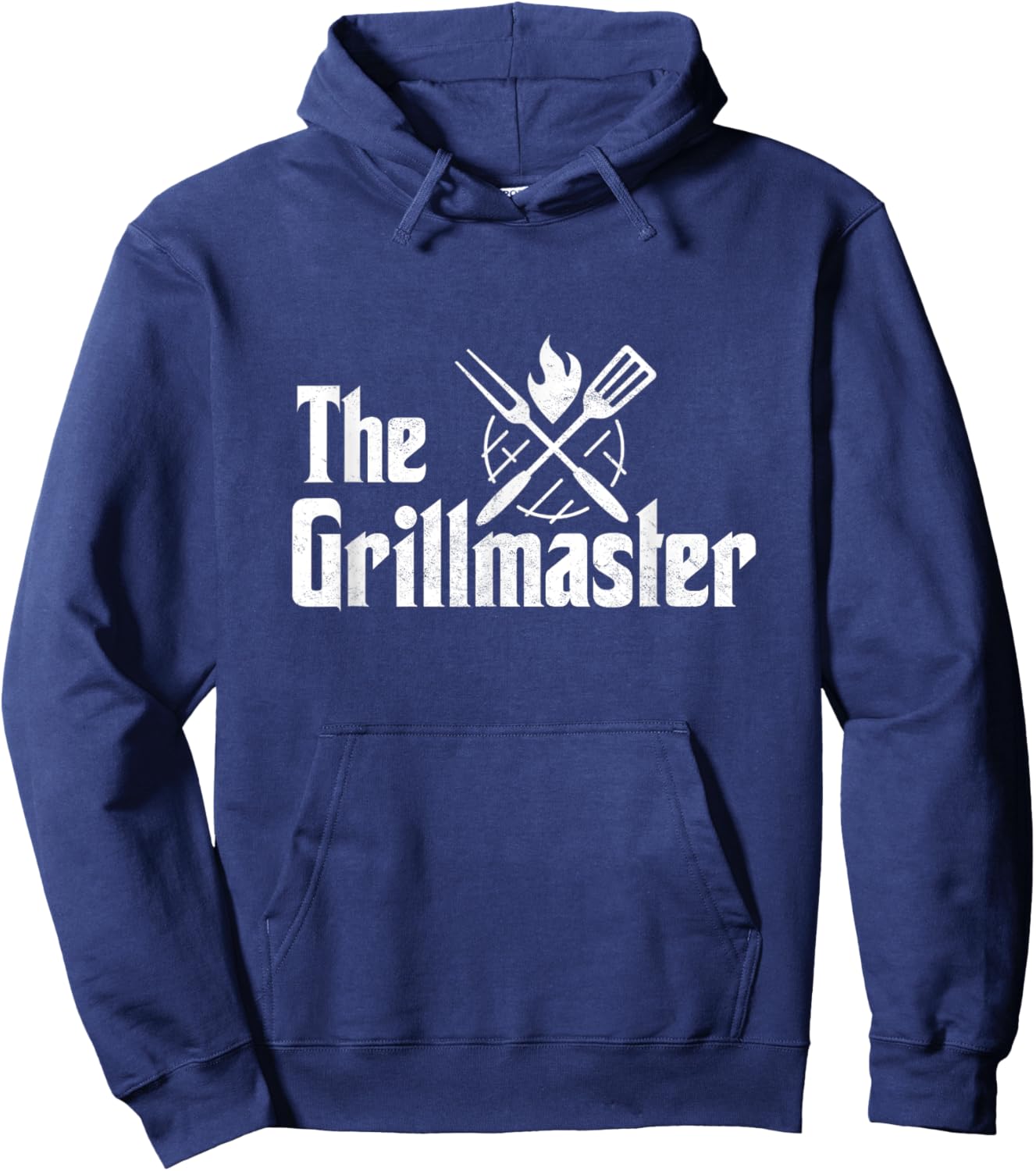 The Grillmaster BBQ Grill & Smoker Barbecue Chef Men's Women Hoodie - Hoodie | Navy