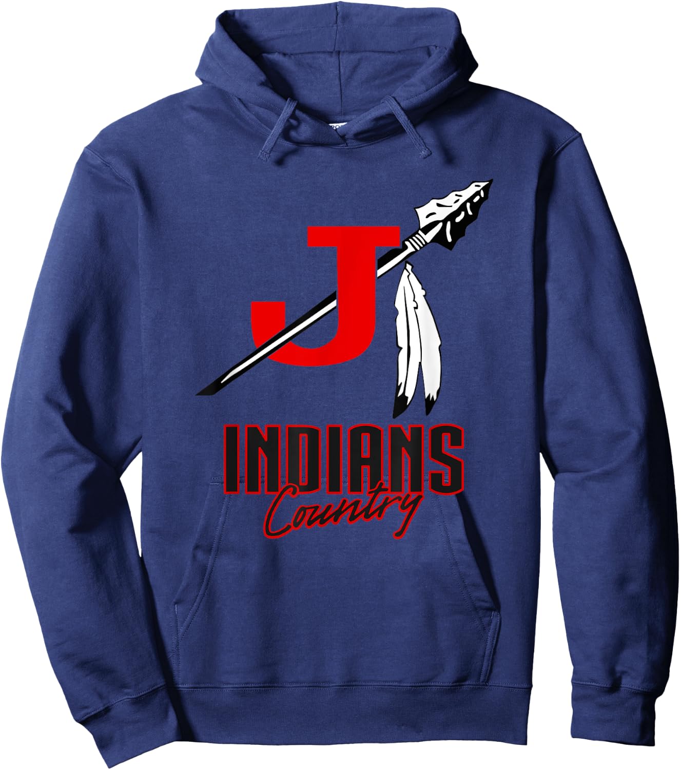 Jackson Indians Logo Country HS Hoodie - Hoodie | Navy