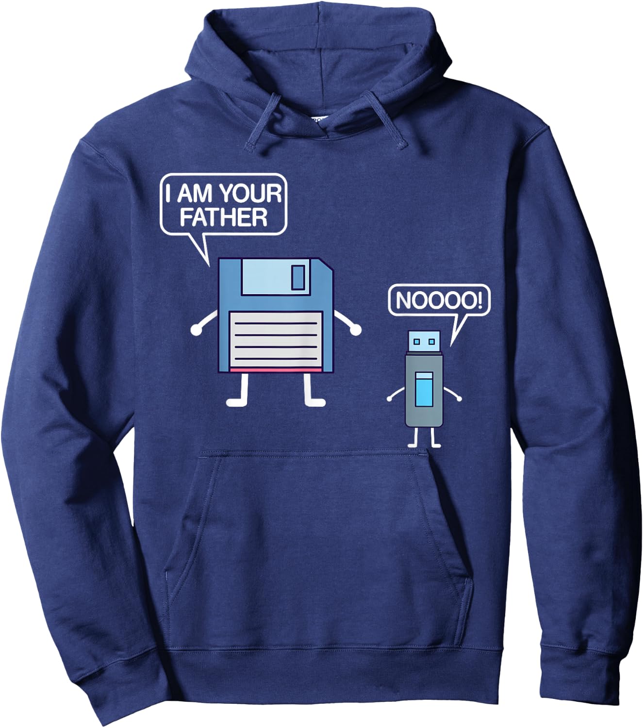 USB Floppy Disk I Am Your Father - Nerdy Computer Geek Hoodie - Hoodie | Navy
