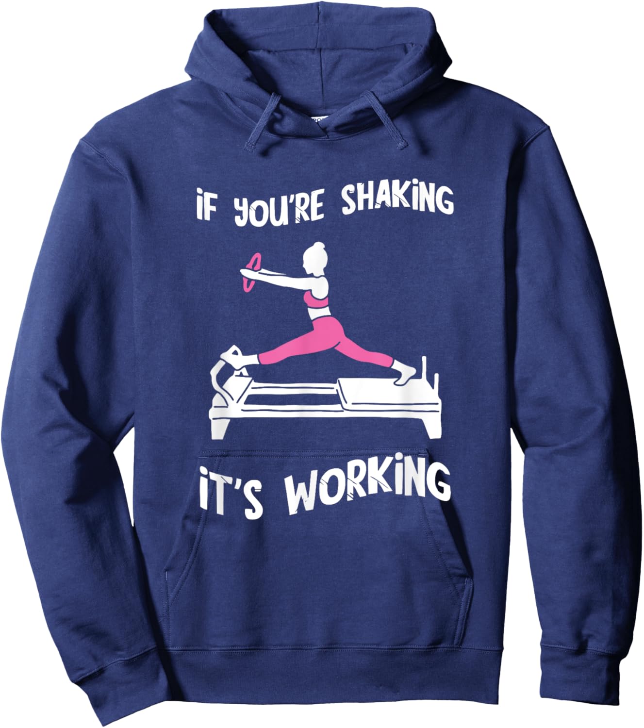 Pilates Workout Shaking Pilates Fitness Instructor Pilates Hoodie - Hoodie | Navy