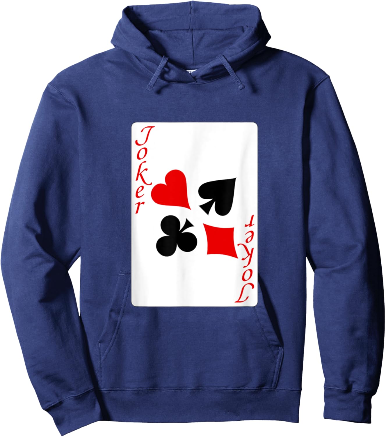 funny halloween shirt 2025 Joker - Playing Card Costume Hoodie - Hoodie | Navy