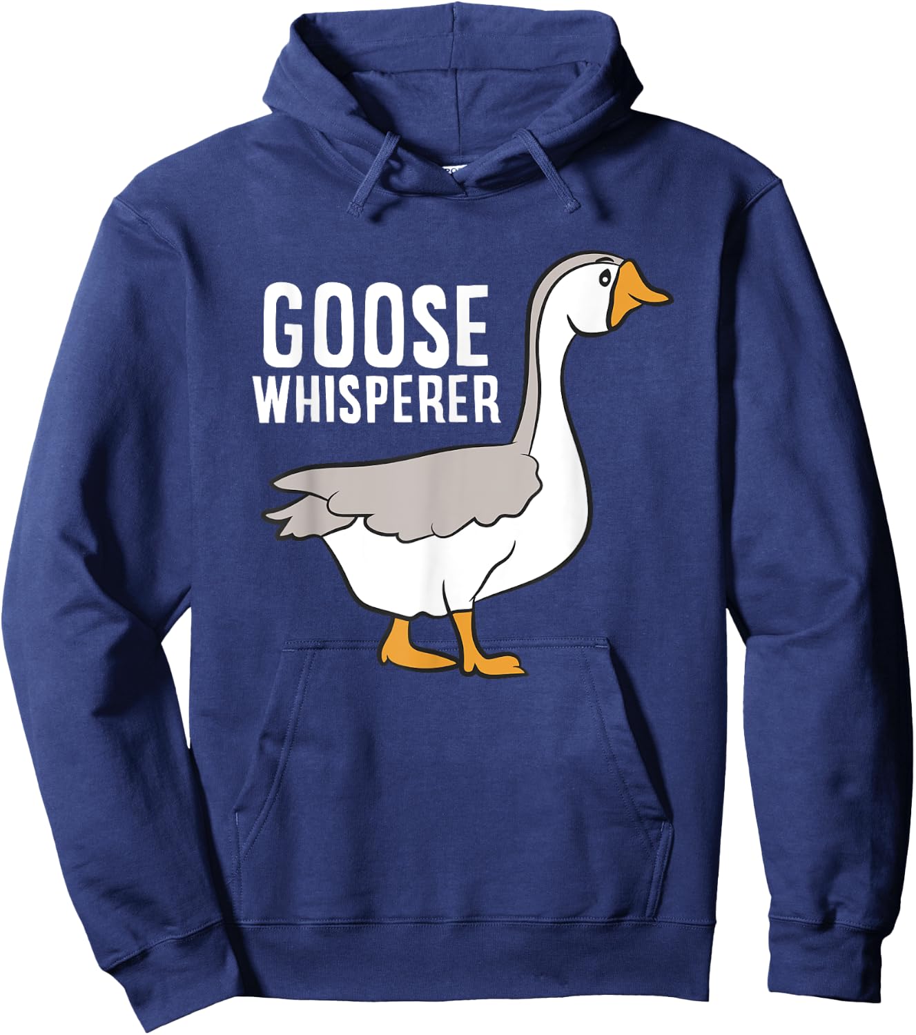 Goose Whisperer Love Goose Bird Lover Gift Funny Goose Hoodie - Hoodie | Navy