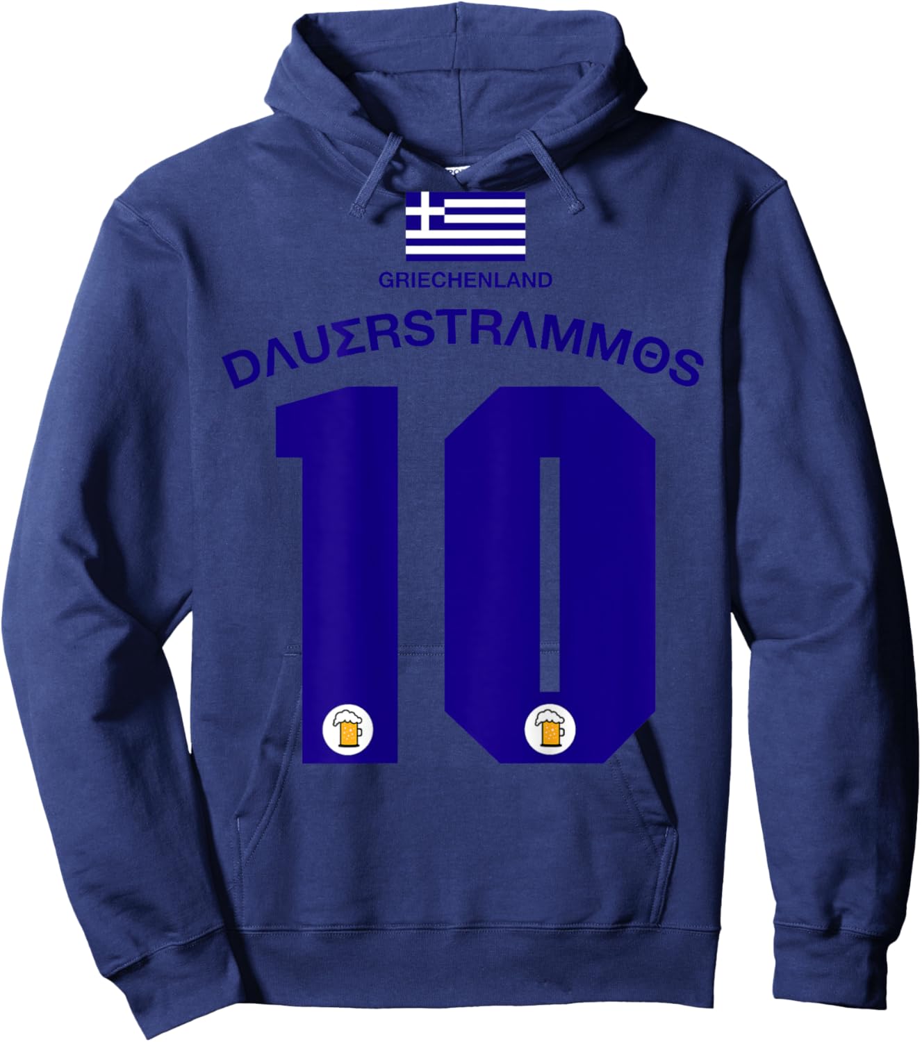 Griechenland Party Trikot Malle Party-Urlaub Hoodie - Hoodie | Navy