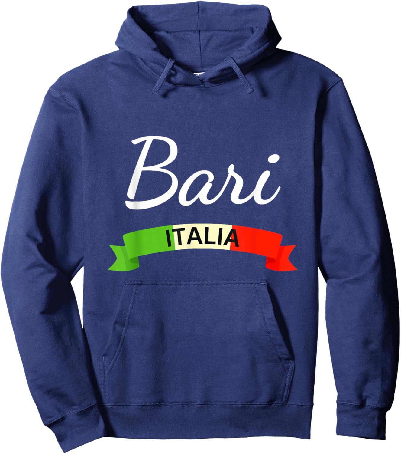 Bari Italy Flag Italia Souvenir Matching Italian Hoodie - Hoodie | Navy