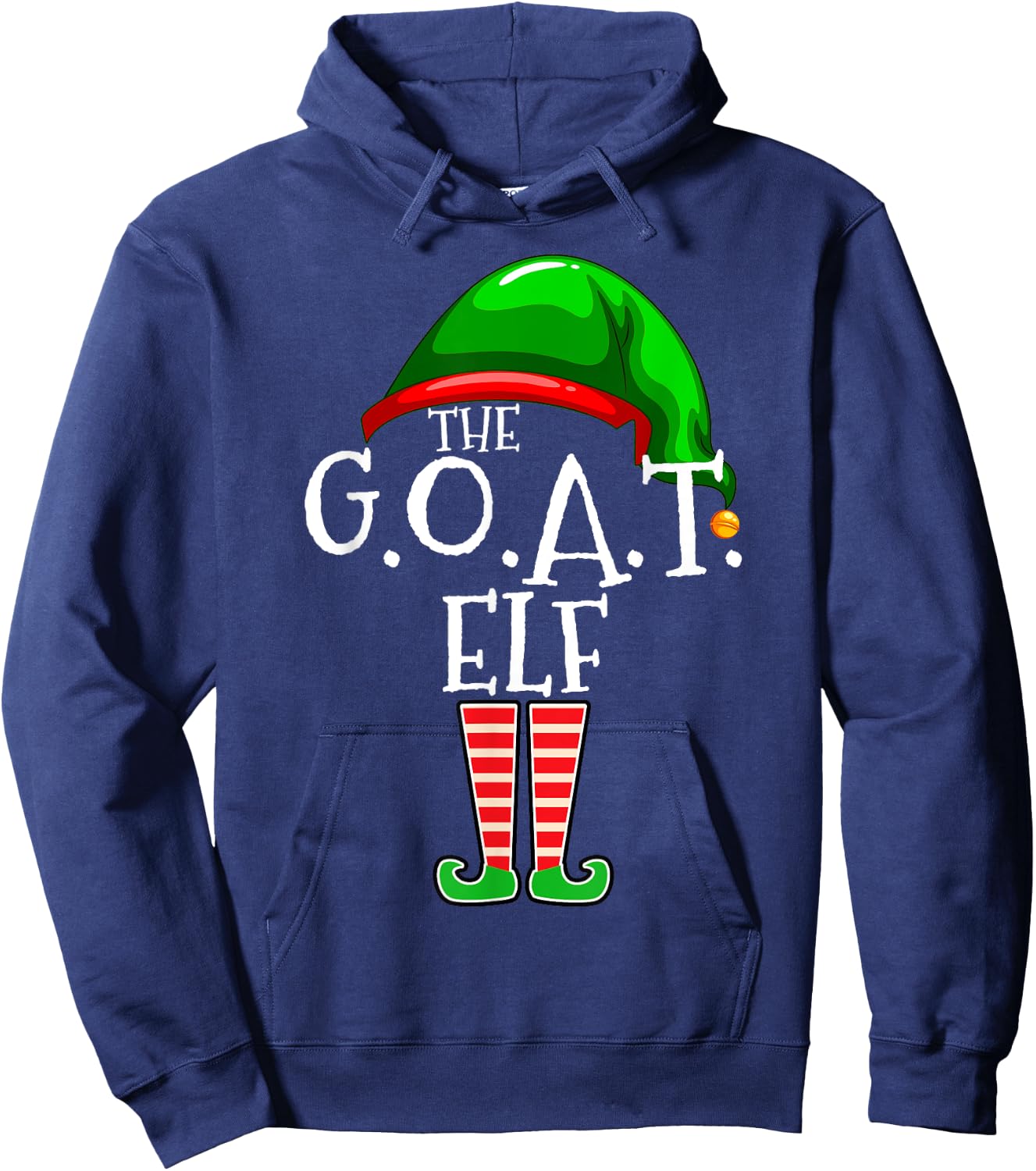 G.O.A.T. Elf Group Matching Family Christmas Gift Greatest Hoodie - Hoodie | Navy
