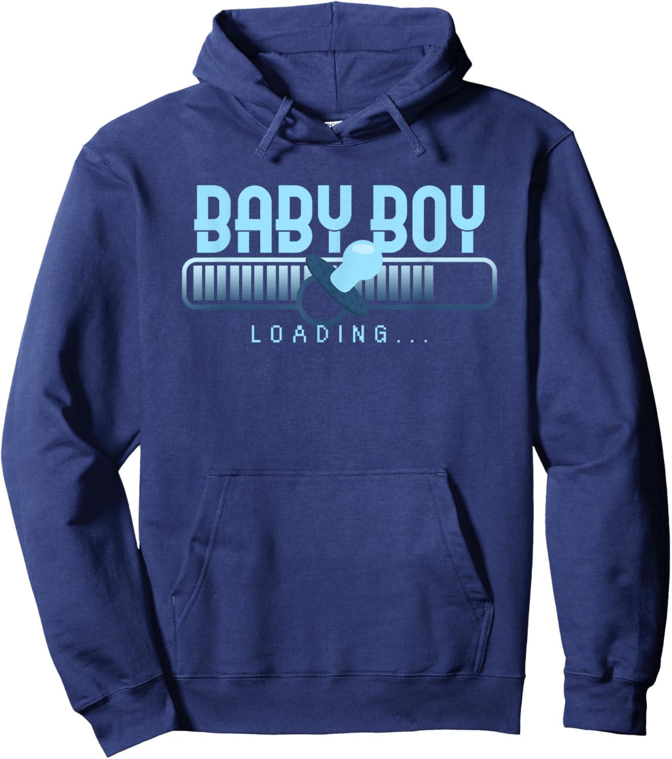 Baby Boy Loading Baby Shower Gender Reveal Pregnancy Hoodie - Hoodie | Navy