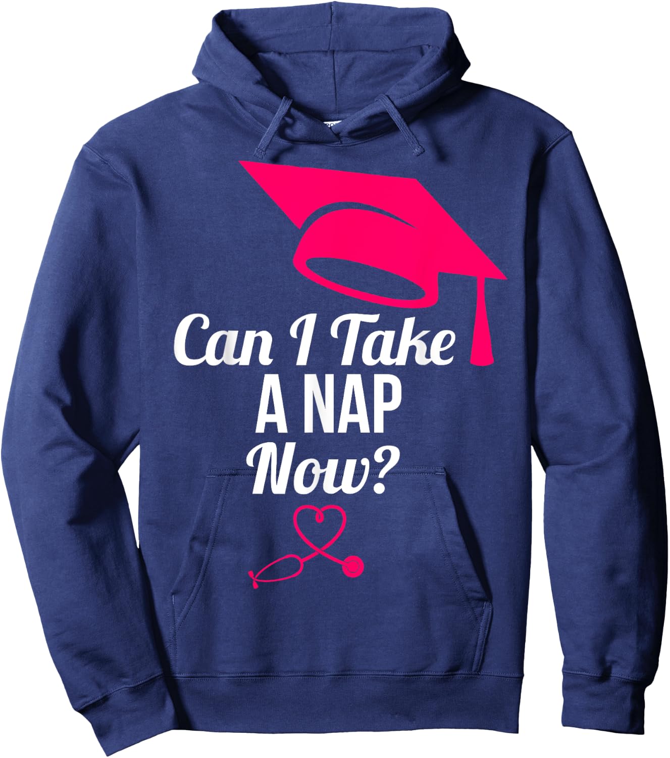 RN LVN New Nurse Grad Sarcastic Funny Nursing Graduate Gift Hoodie - Hoodie | Navy