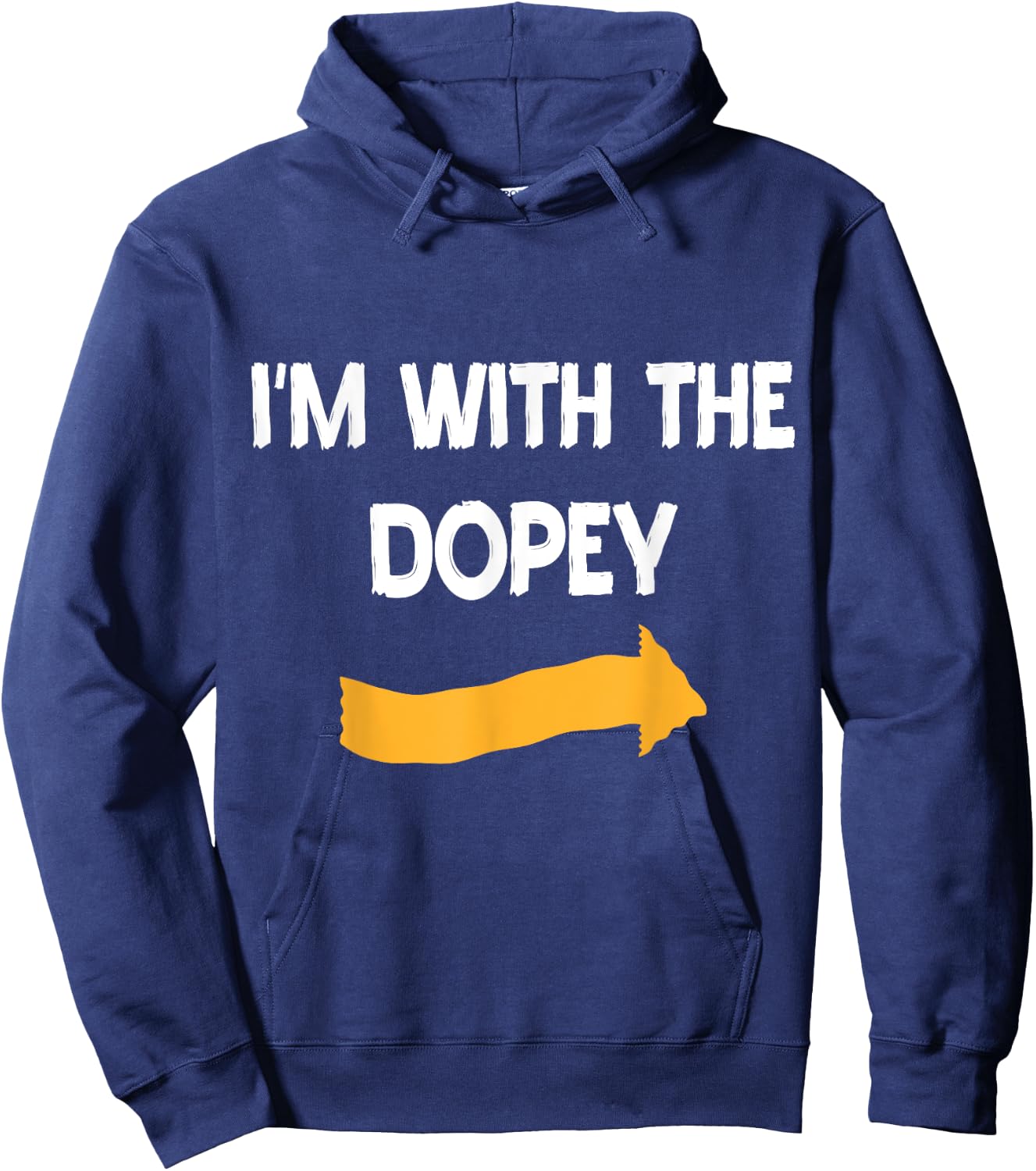 I'm With Dopey Halloween Costume Funny Couples Matching Hoodie - Hoodie | Navy