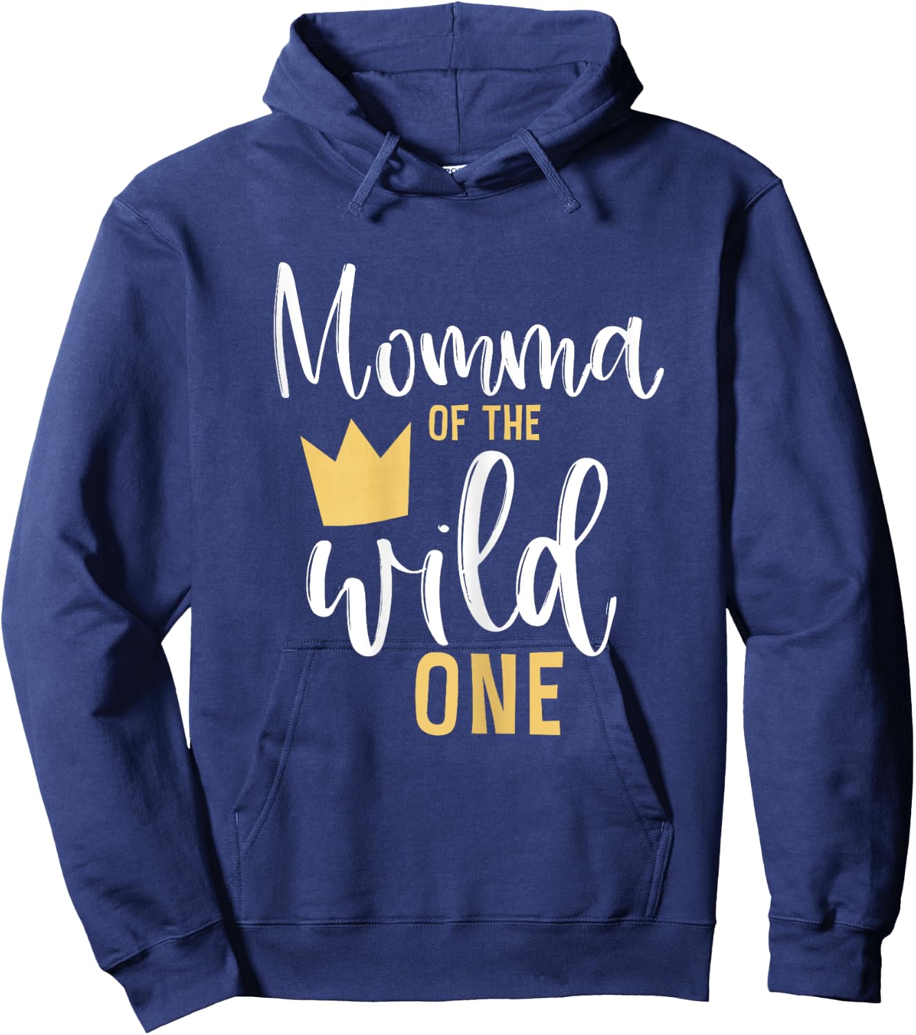 Momma of the Wild One 1st Birthday First Thing Matching Hoodie - Hoodie | Navy