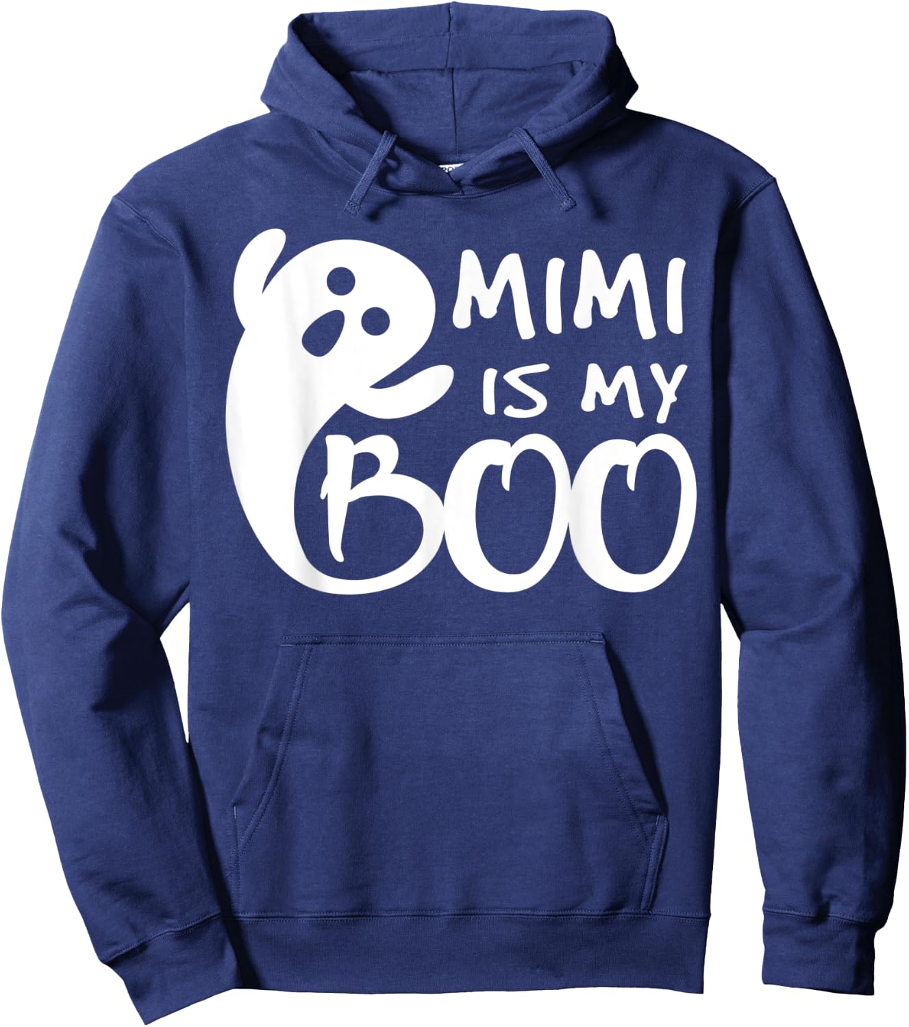 Mimi Is My Boo Kid Toddler Teen Halloween Boo Ghost Hoodie - Hoodie | Navy