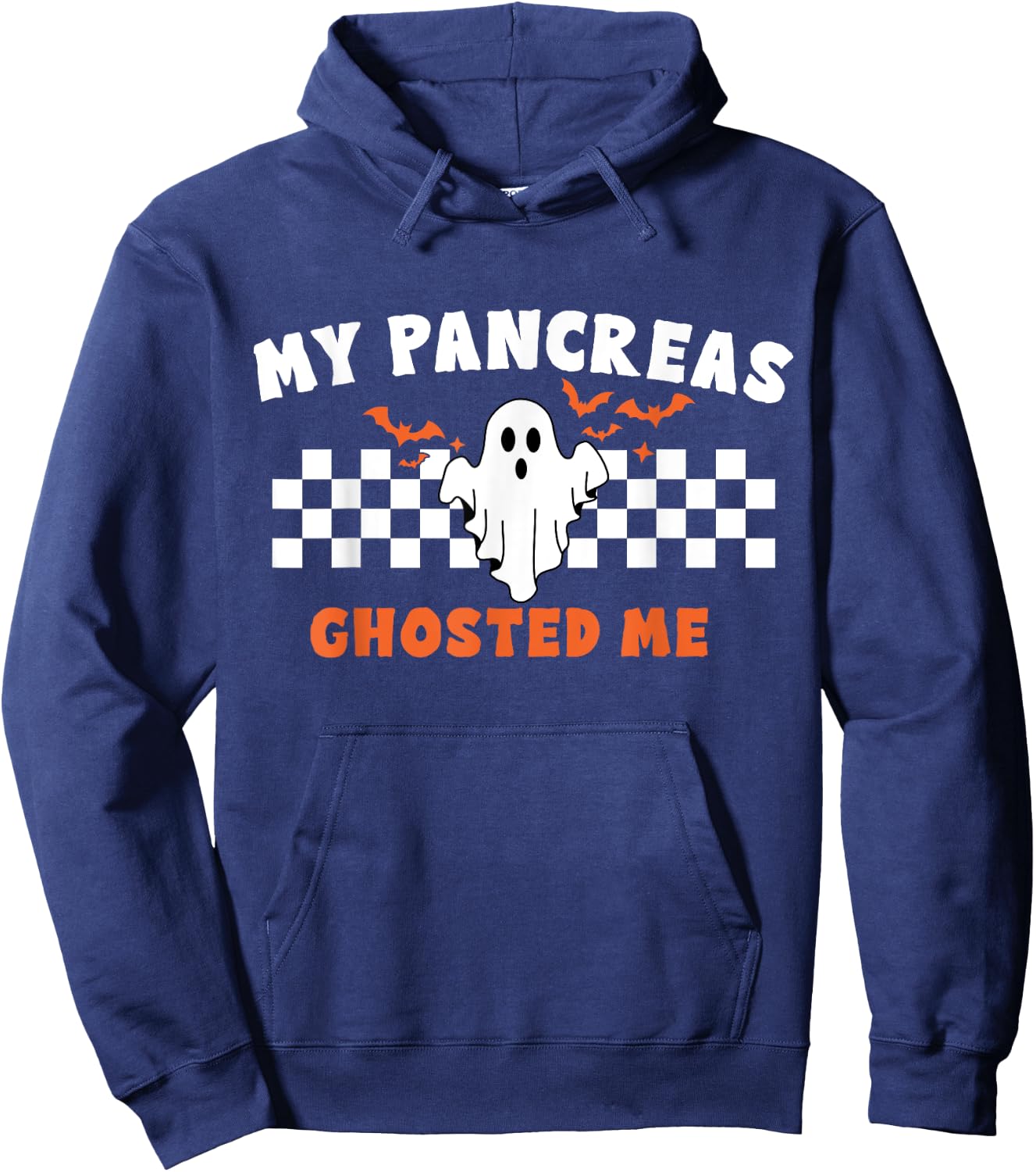 Halloween My Pancreas Ghosted Me, Type 1 Diabetes Hoodie - Hoodie | Navy