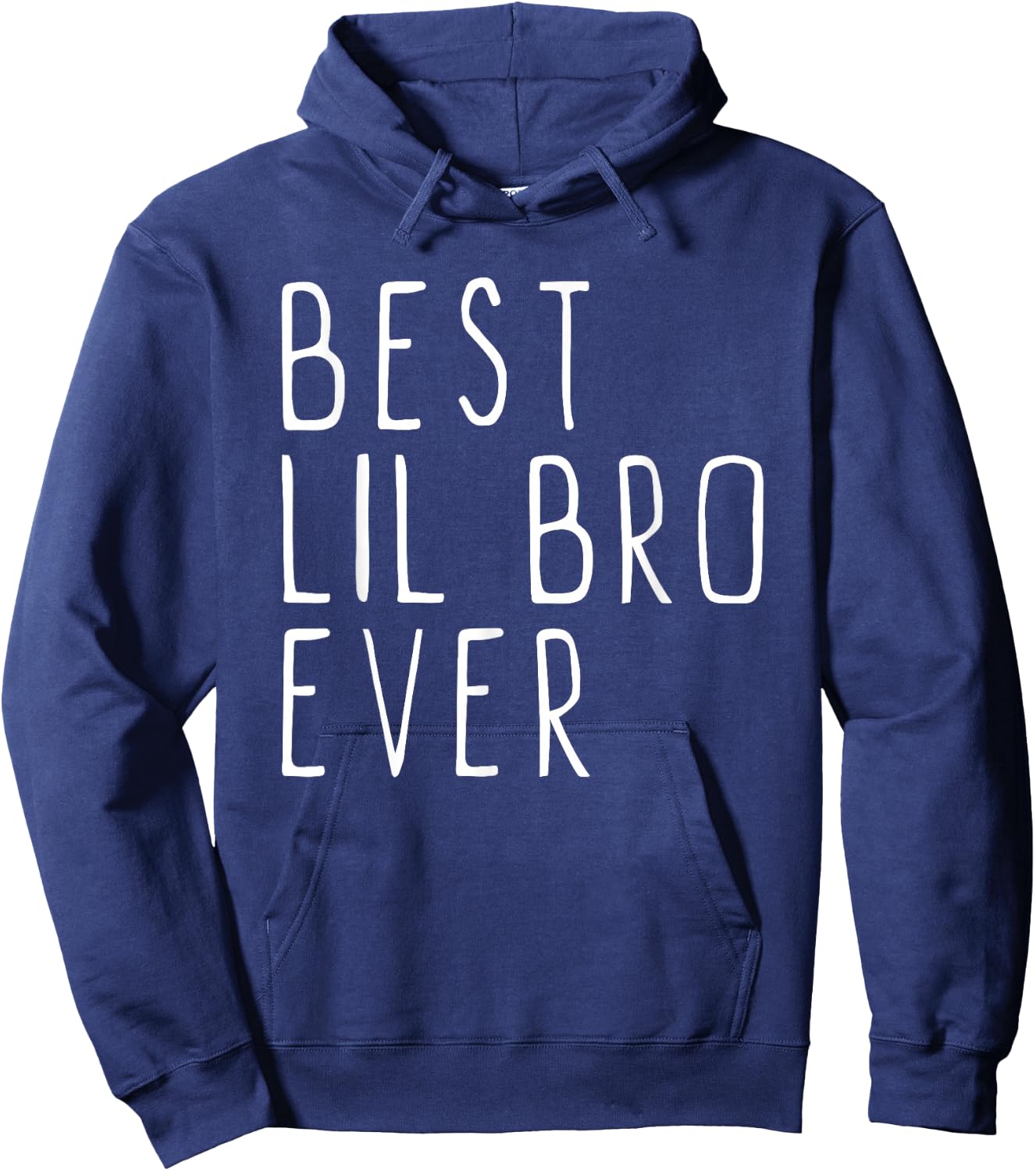 Best Lil Bro Ever Cool Little Brother Hoodie - Hoodie | Navy
