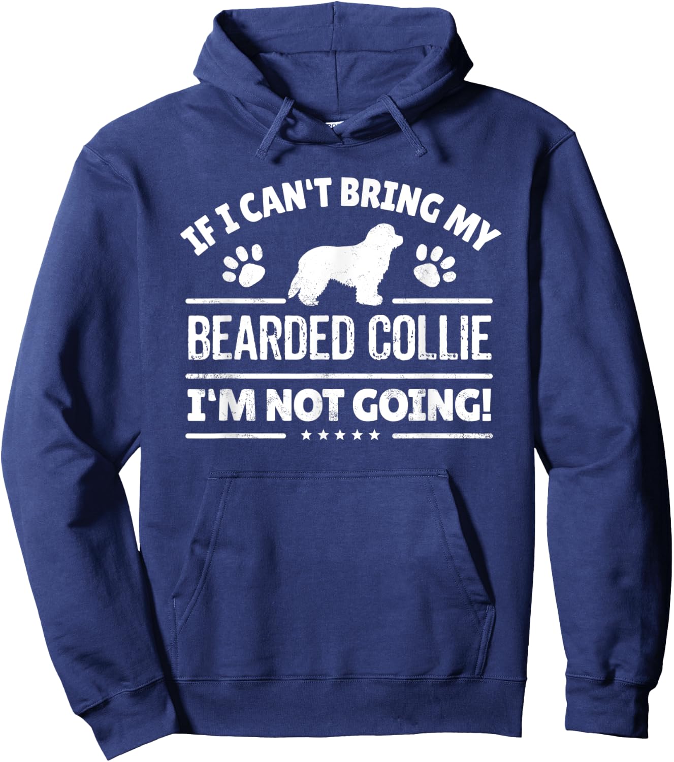 Bearded Collie Hoodie - Hoodie | Navy