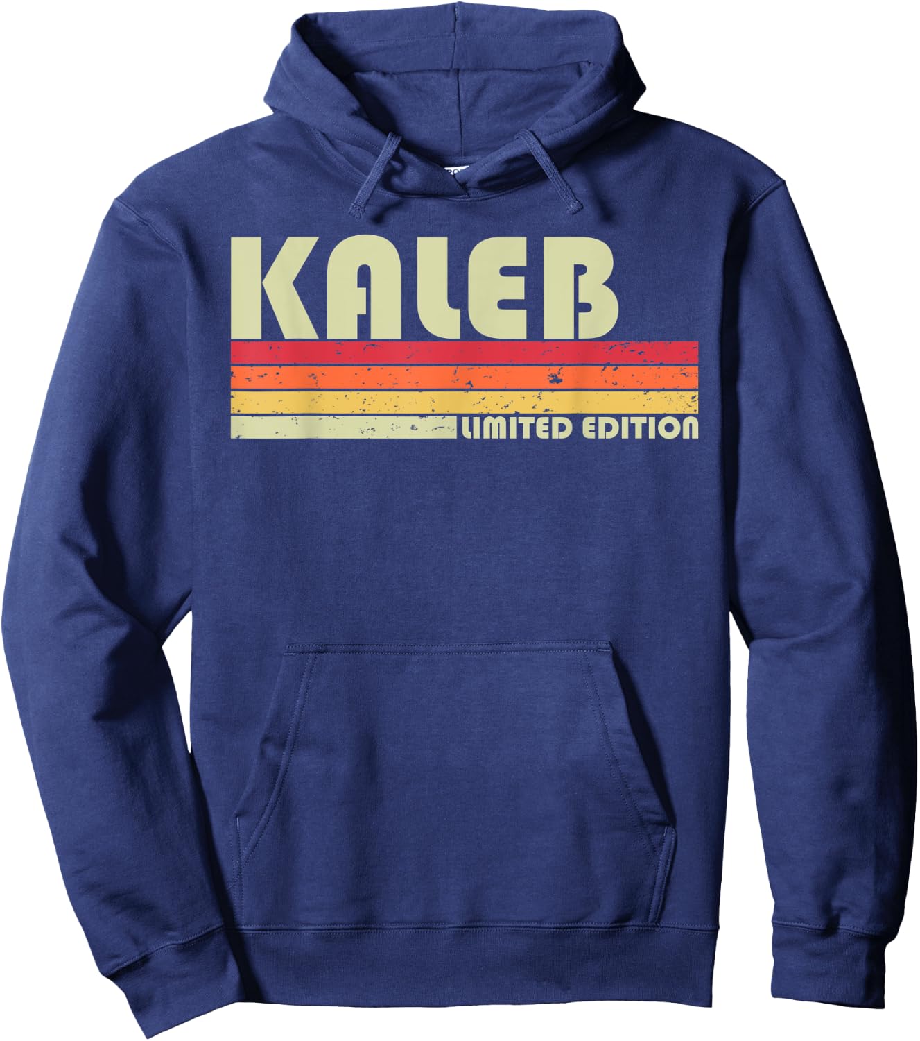 KALEB Gift Name Personalized Funny Retro Vintage Birthday Hoodie - Hoodie | Navy