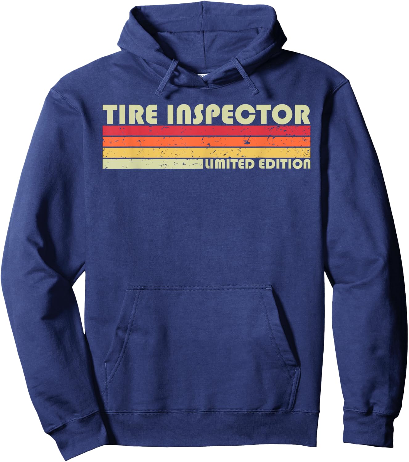 TIRE INSPECTOR Funny Job Title Profession Birthday Worker Hoodie - Hoodie | Navy