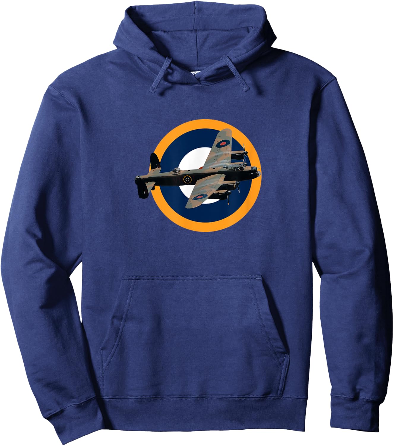 British RAF Avro Lancaster Bomber Aircraft T Shirt Hoodie - Hoodie | Navy