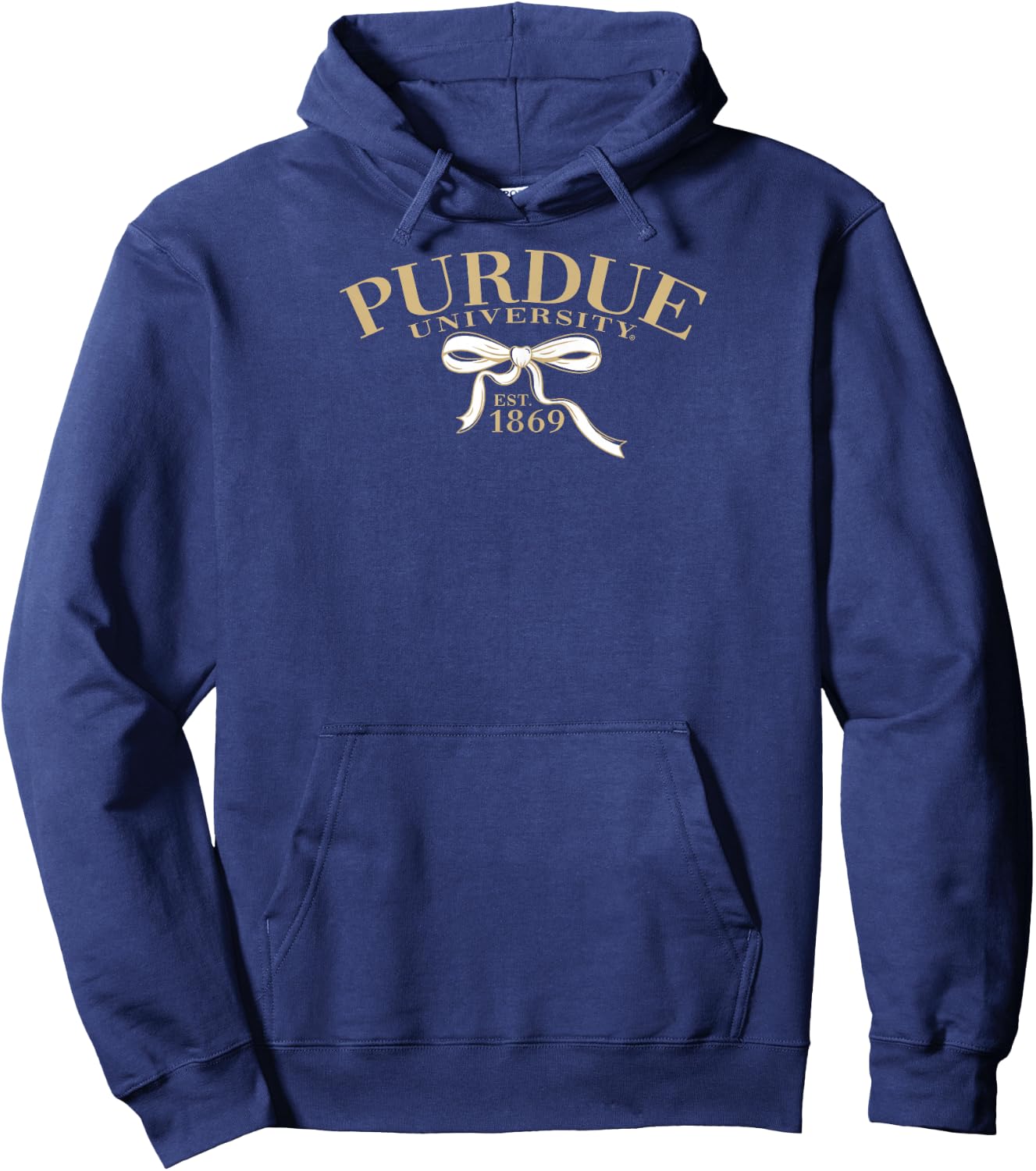 Purdue Boilermakers Bow Arch Black Officially Licensed Hoodie - Hoodie | Navy